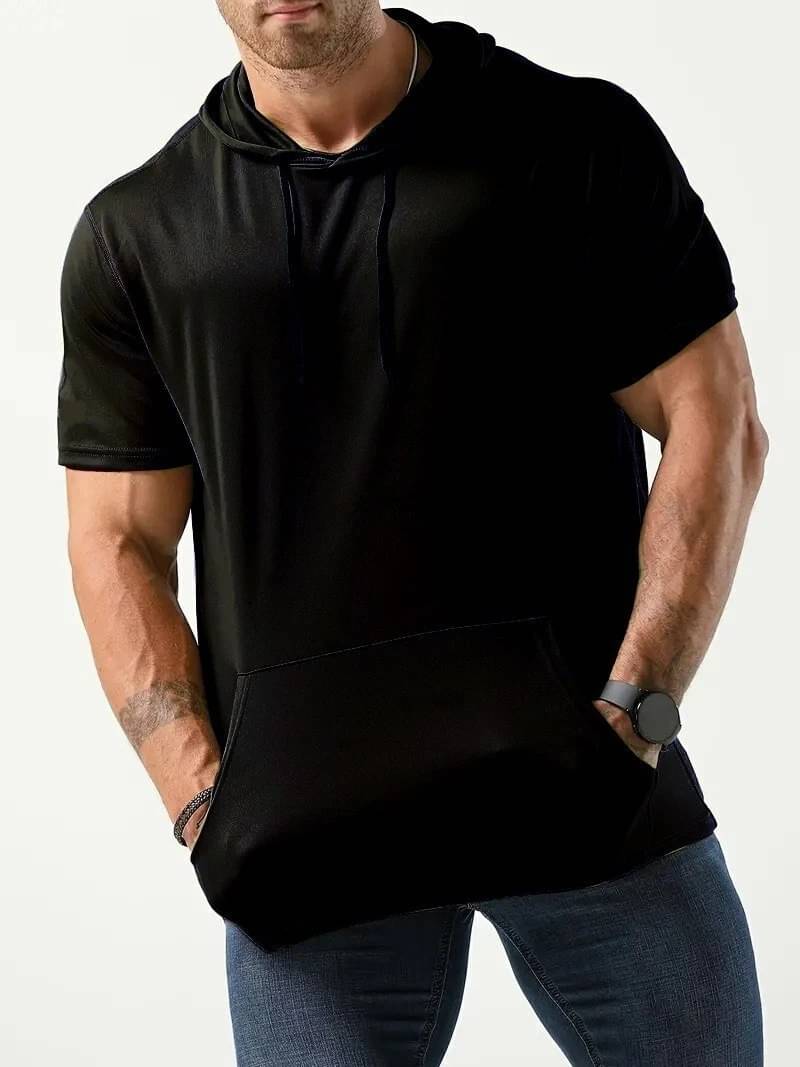     			eddicted Men Cotton Oversized Fit Solid T-Shirt ( Black )