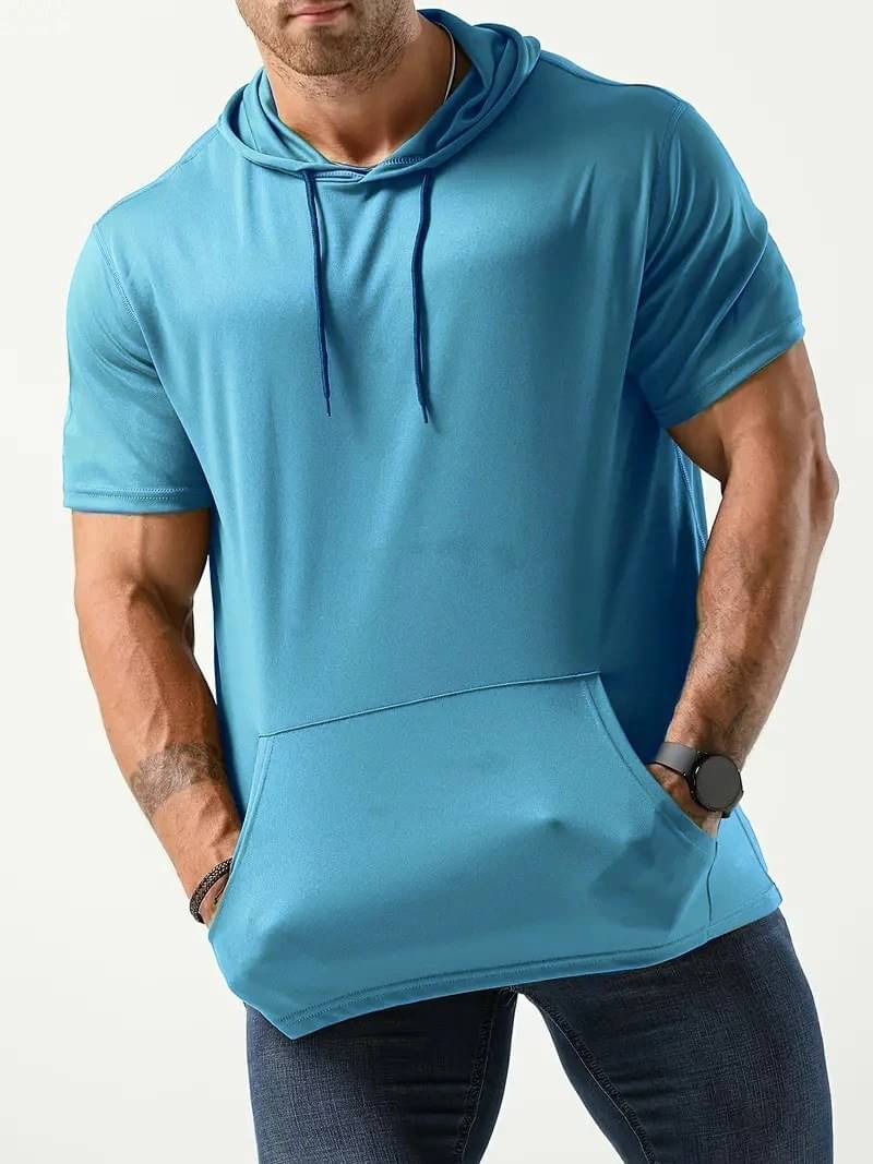 eddicted Men Cotton Oversized Fit Solid T-Shirt ( Blue ) eddicted Men Cotton Oversized Fit Solid T-Shirt ( Blue )