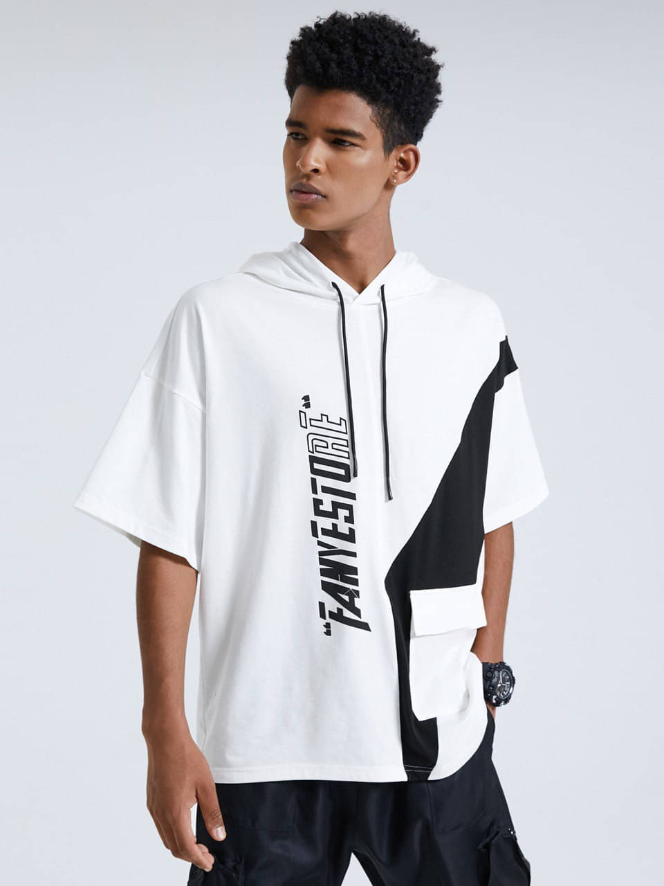 eddicted Men Cotton Oversized Fit Printed T-Shirt ( White ) eddicted Men Cotton Oversized Fit Printed T-Shirt ( White )