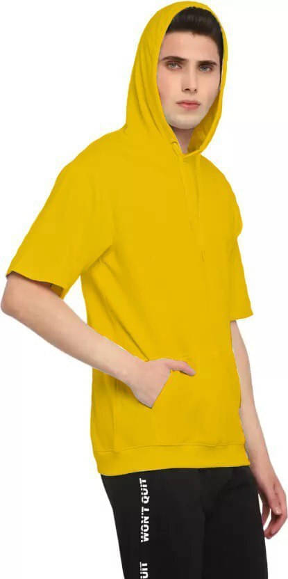 eddicted Men Cotton Oversized Fit Solid T-Shirt ( Yellow ) eddicted Men Cotton Oversized Fit Solid T-Shirt ( Yellow )