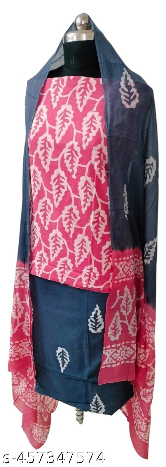 99SHADES Women Cotton Unstitched Dress Material ( Pink ) 99SHADES Women Cotton Unstitched Dress Material ( Pink )