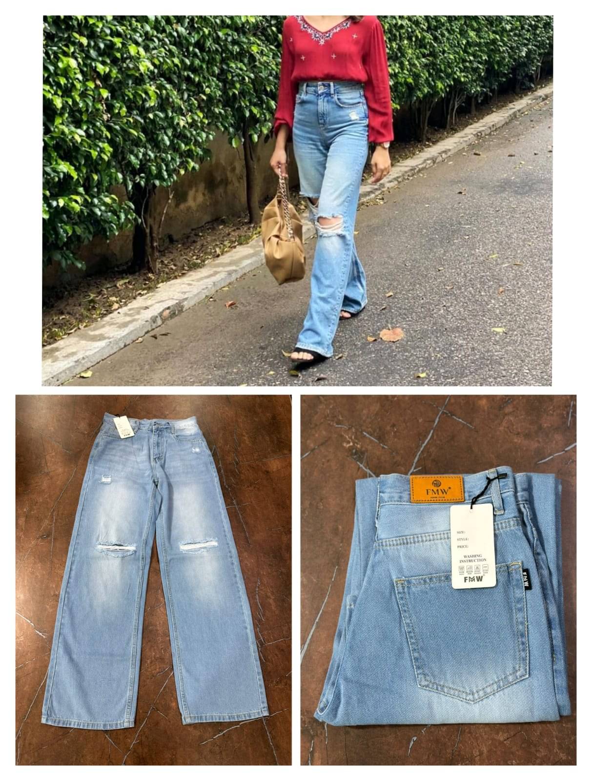     			AD Fashion Women's Regular Fit High-Rise Jeans ( Blue )