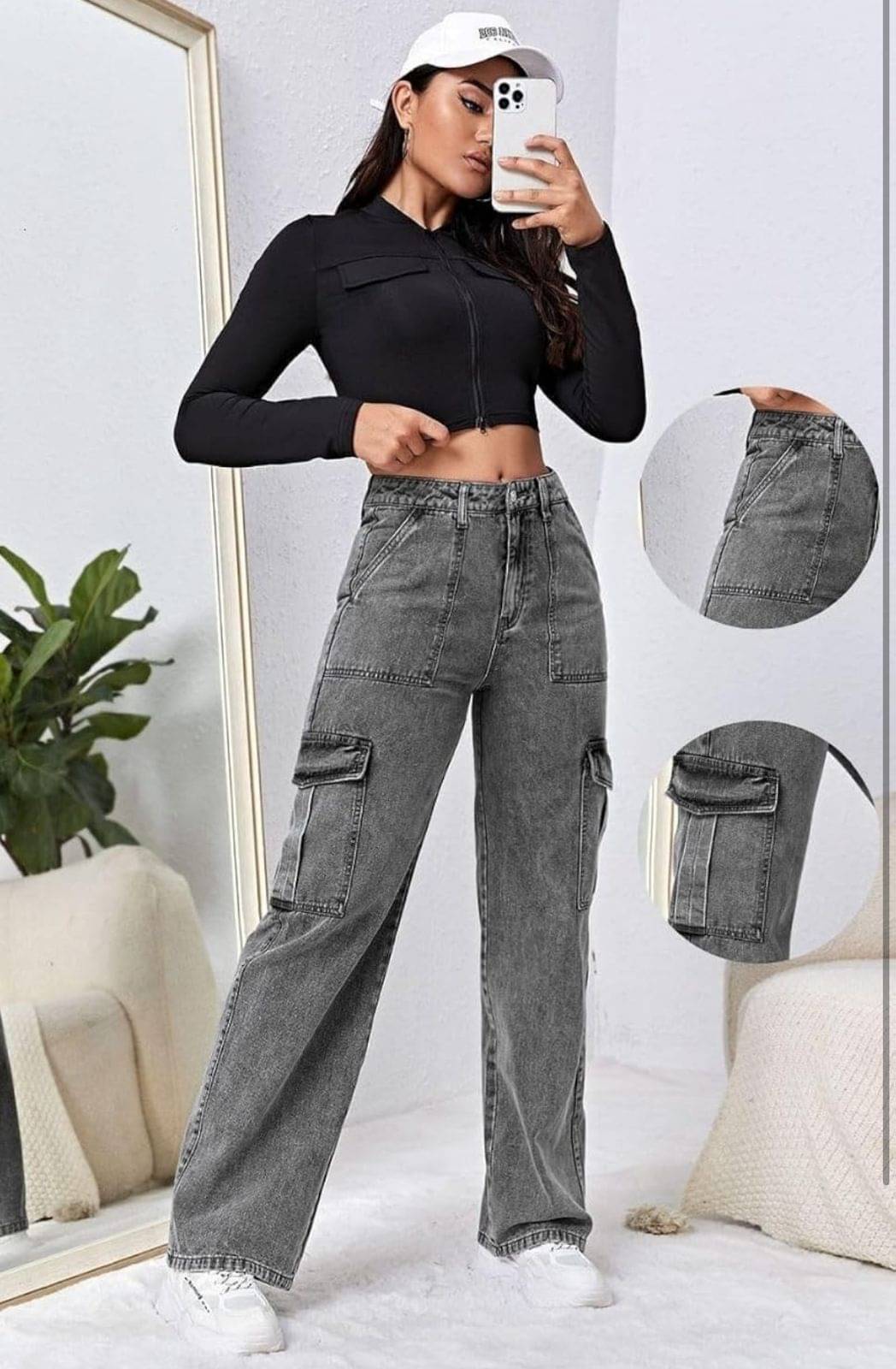     			AD Fashion Women's Regular Fit High-Rise Jeans ( Grey )