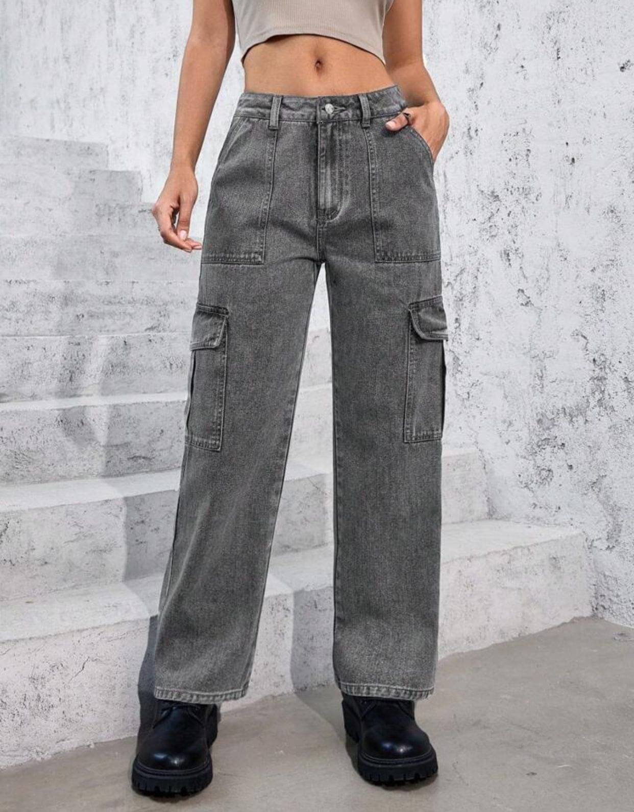     			AD Fashion Women's Regular Fit High-Rise Jeans ( Grey )