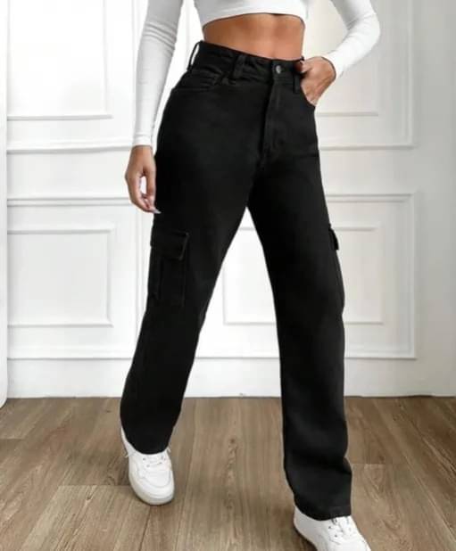     			AD Fashion Women's Regular Fit High-Rise Jeans ( Black )