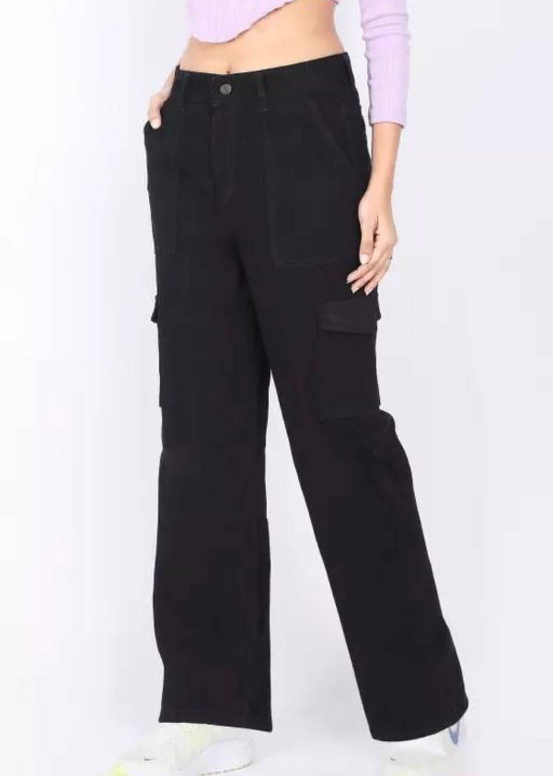     			AD Fashion Women's Regular Fit High-Rise Jeans ( Black )
