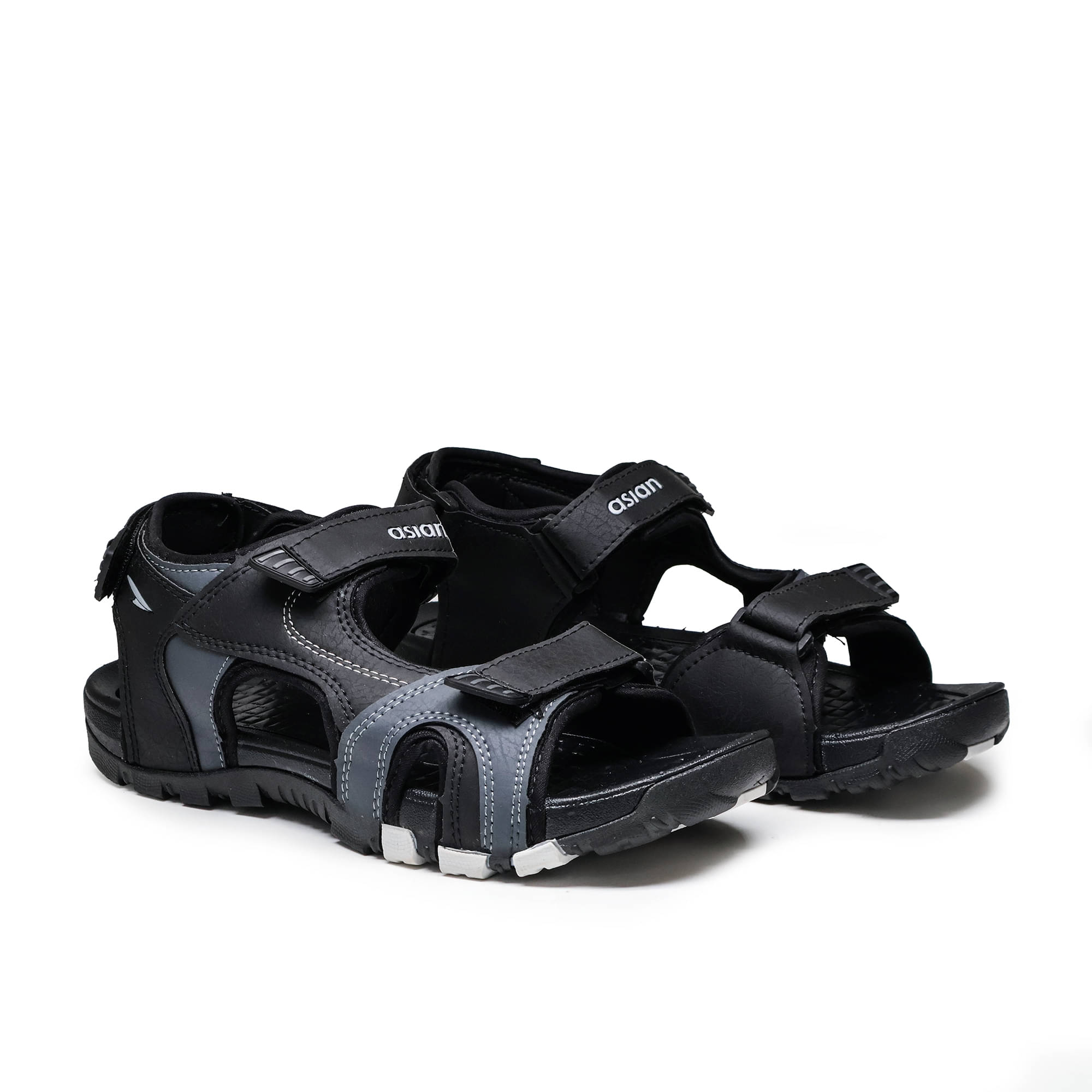 ASIAN - Black Men's Sandals     			ASIAN - Black Men's Sandals