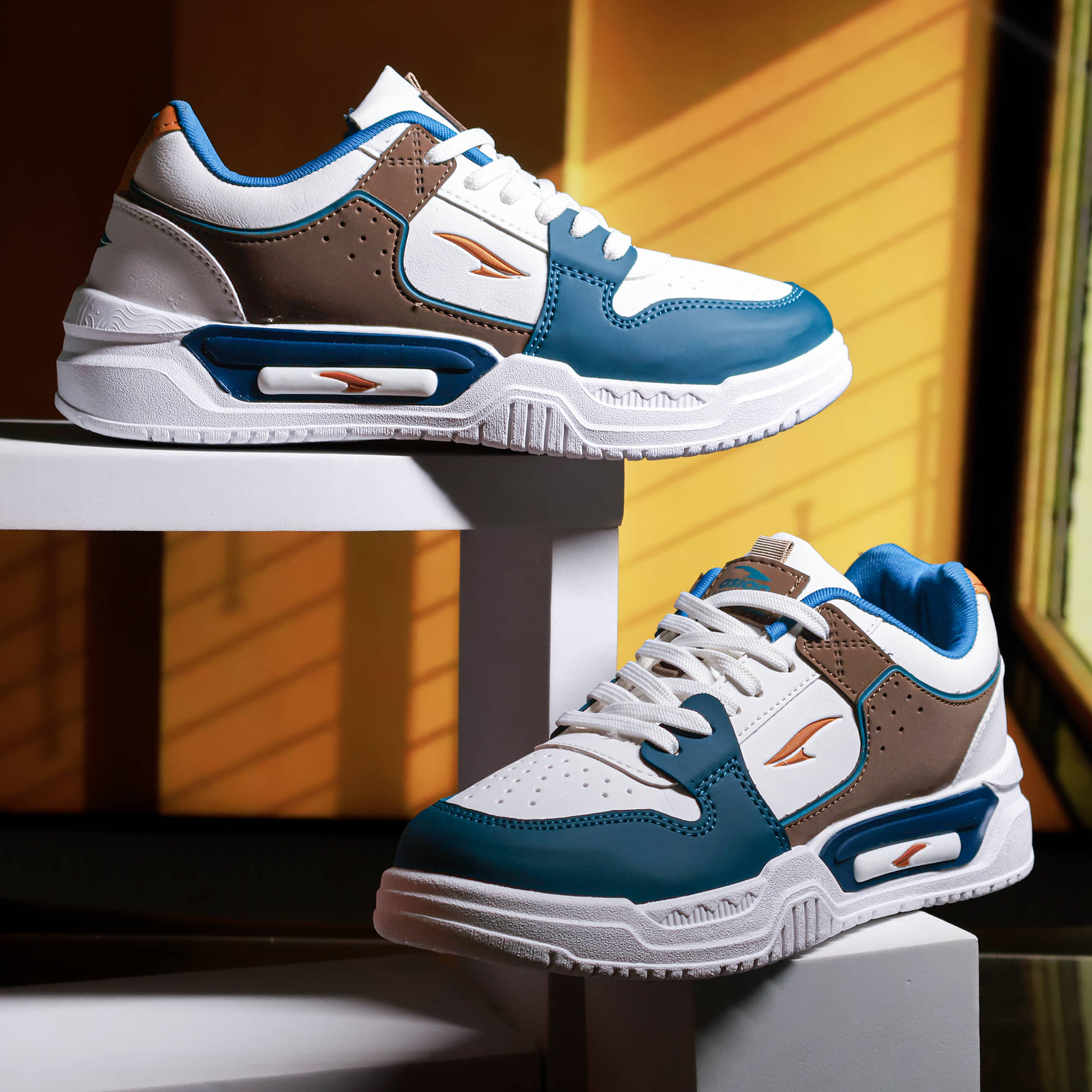 ASIAN SHADOW-01 White Men's Sneakers - Casual Shoes | Buy online on ZillyBuy