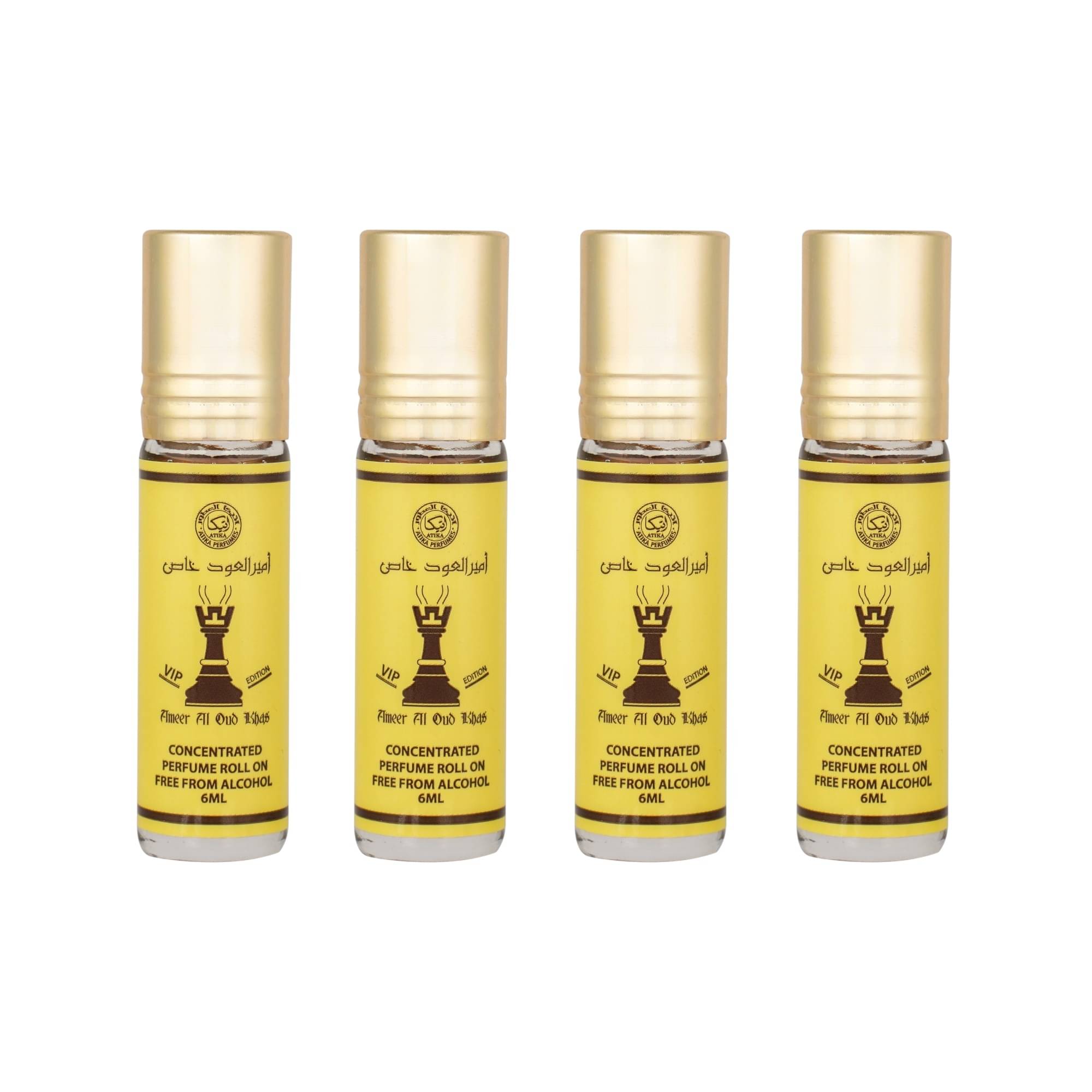 ATIKA PERFUMES Chameli Non- Alcoholic Miniature Attar ( Pack of 4 ) ATIKA PERFUMES Chameli Non- Alcoholic Miniature Attar ( Pack of 4 )