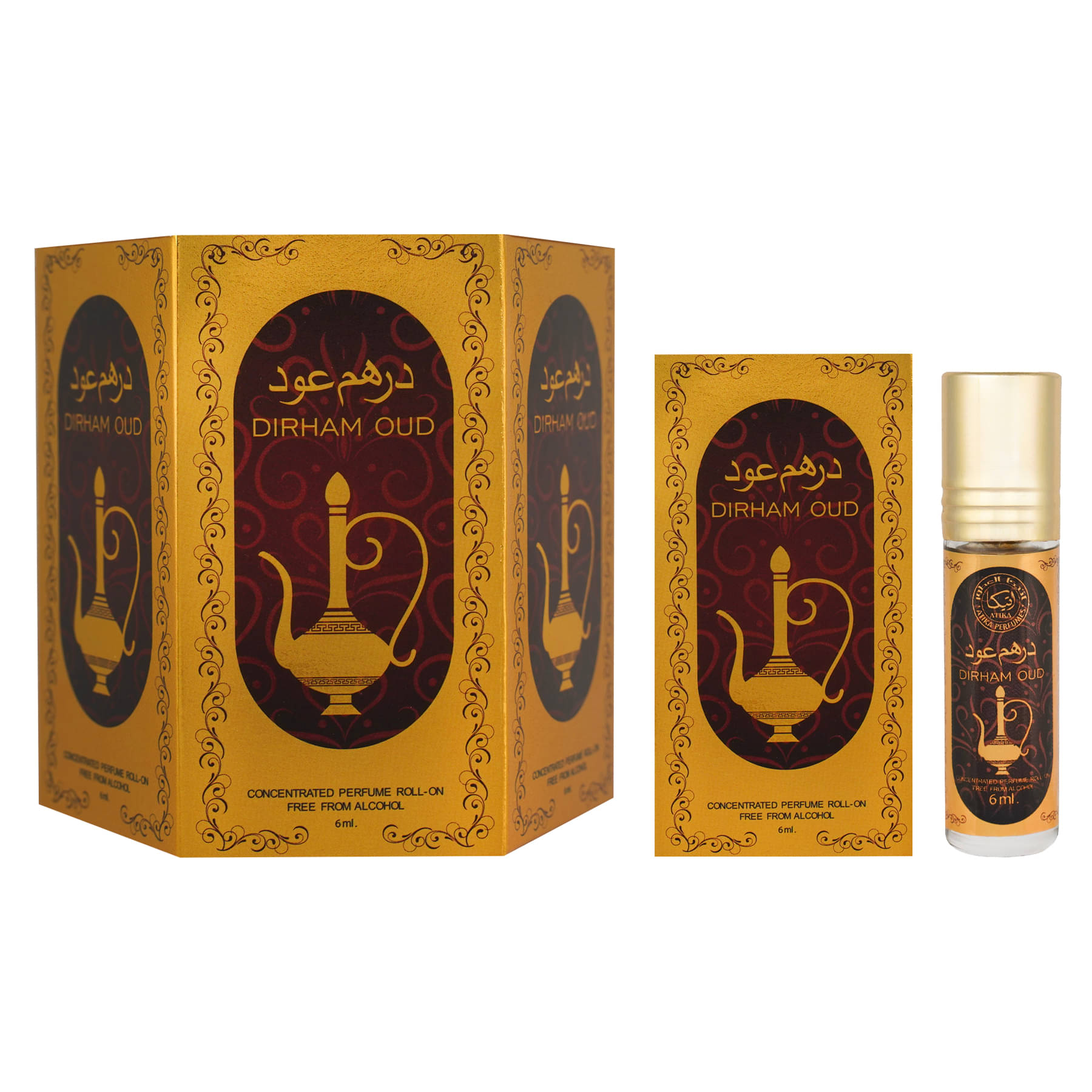     			ATIKA PERFUMES Champa Non- Alcoholic Miniature Attar ( Pack of 6 )