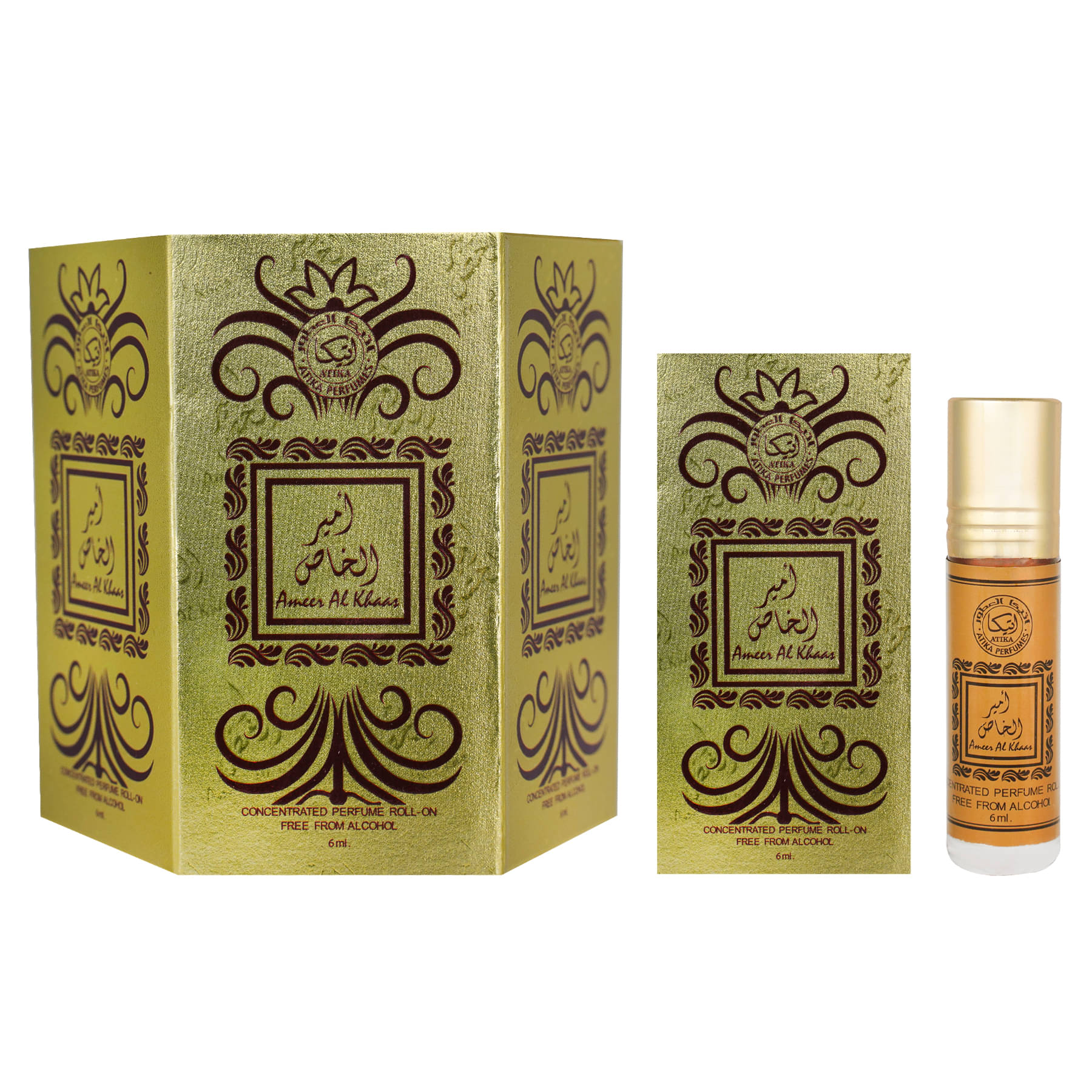     			ATIKA PERFUMES Jasmine Non- Alcoholic Miniature Attar ( Pack of 6 )
