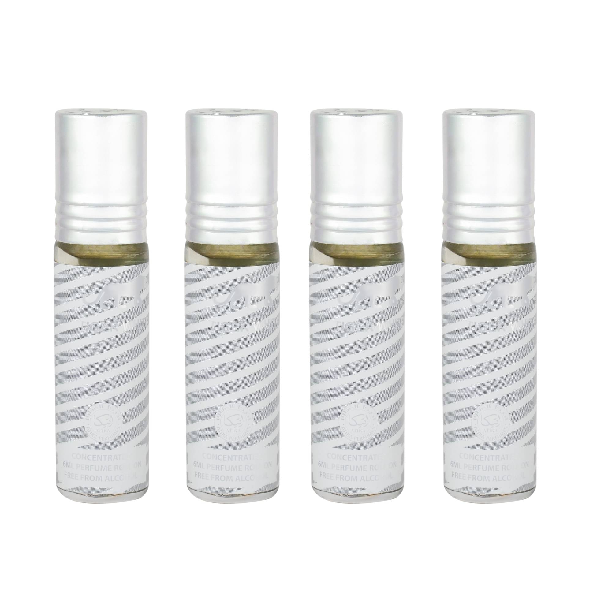 ATIKA PERFUMES Jasmine Non- Alcoholic Miniature Attar ( Pack of 4 ) ATIKA PERFUMES Jasmine Non- Alcoholic Miniature Attar ( Pack of 4 )
