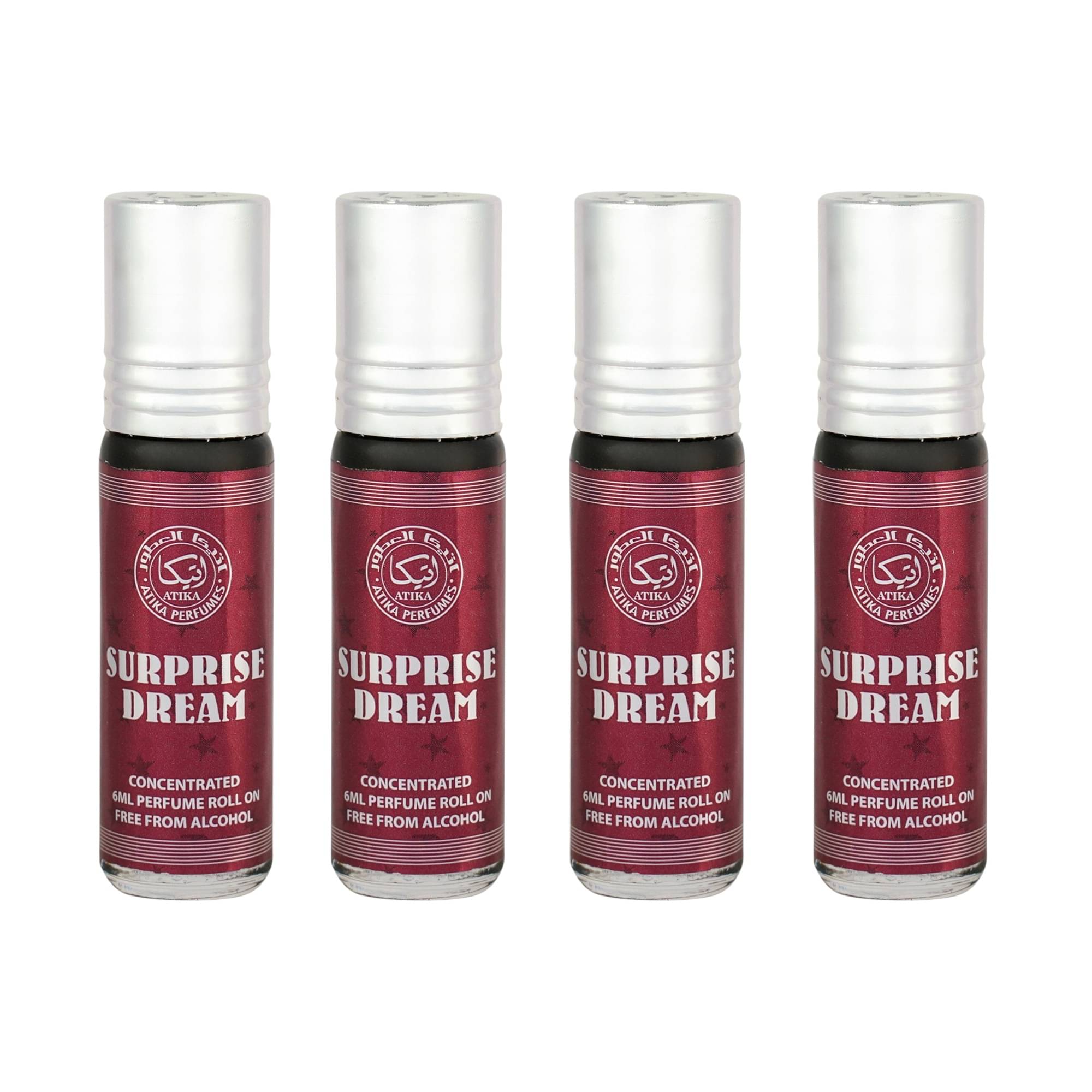 ATIKA PERFUMES Jasmine Non- Alcoholic Miniature Attar ( Pack of 4 ) ATIKA PERFUMES Jasmine Non- Alcoholic Miniature Attar ( Pack of 4 )
