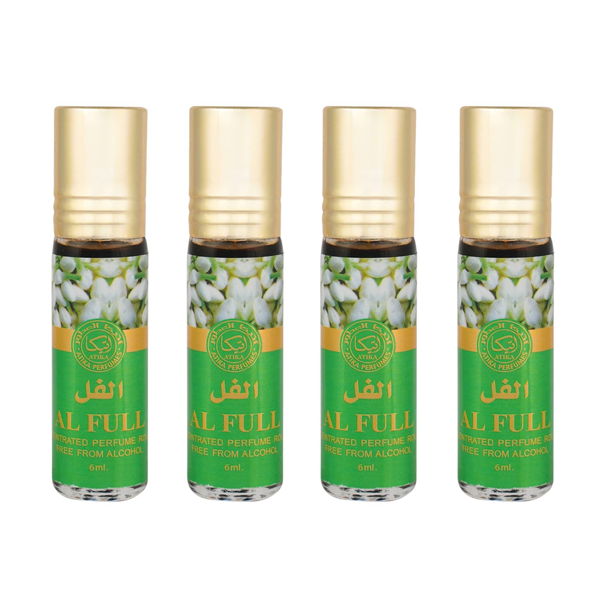 ATIKA PERFUMES Kesar Non- Alcoholic Miniature Attar ( Pack of 4 ) ATIKA PERFUMES Kesar Non- Alcoholic Miniature Attar ( Pack of 4 )