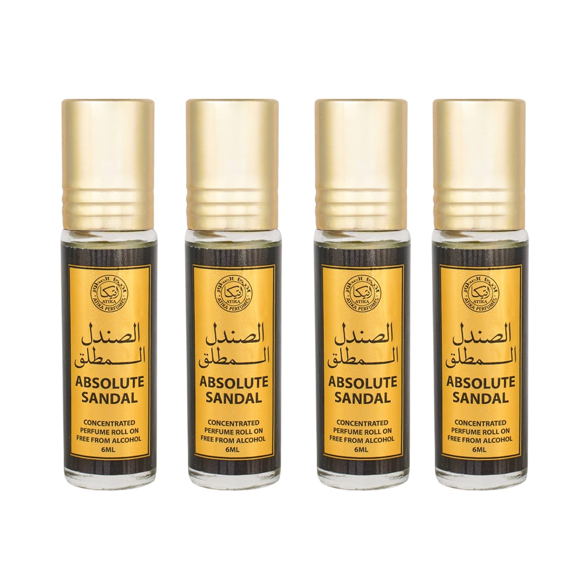     			ATIKA PERFUMES Rose Non- Alcoholic Miniature Attar ( Pack of 4 )