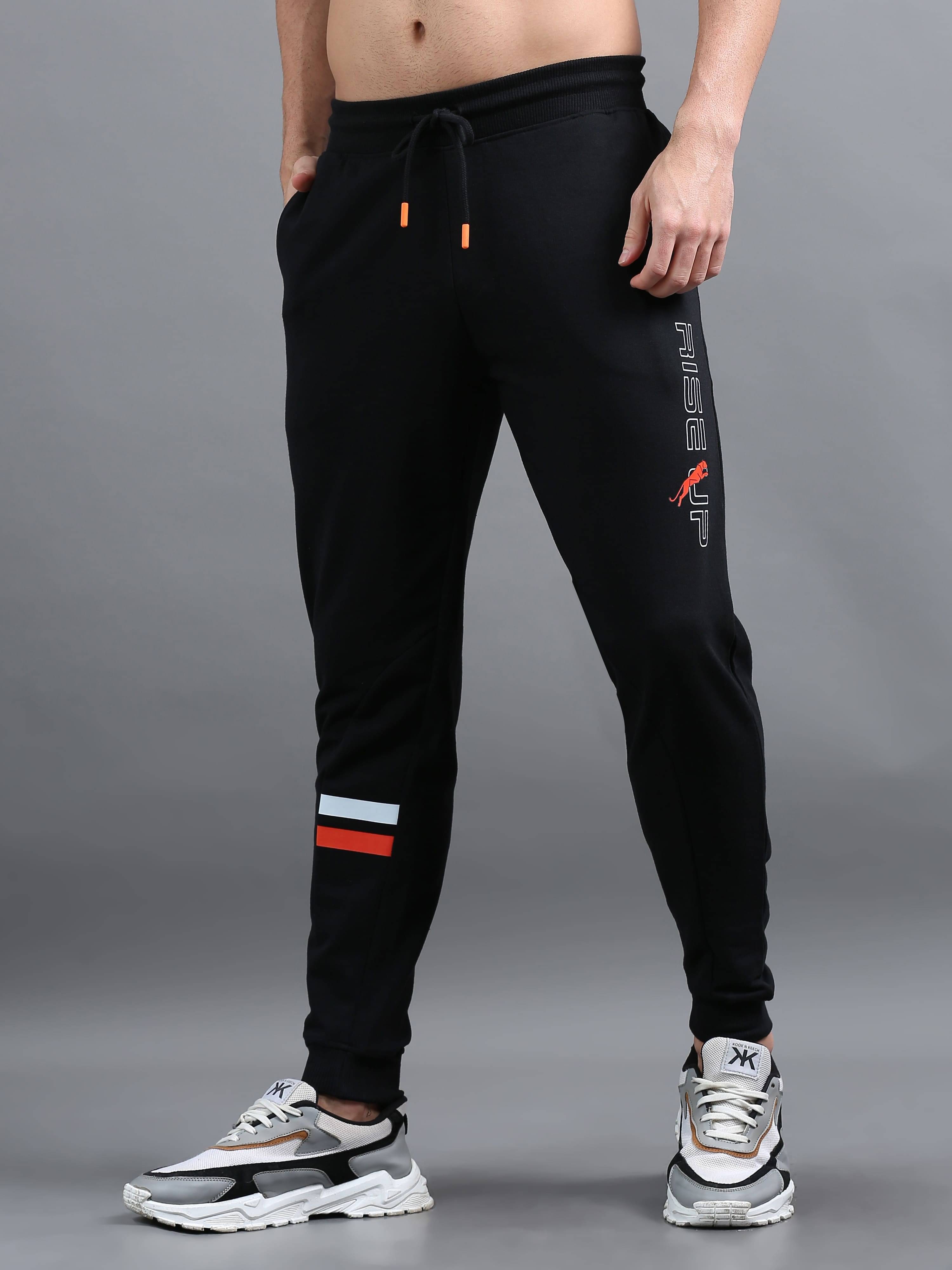     			Ardeur Black Cotton Blend Men's Joggers ( Pack of 1 )