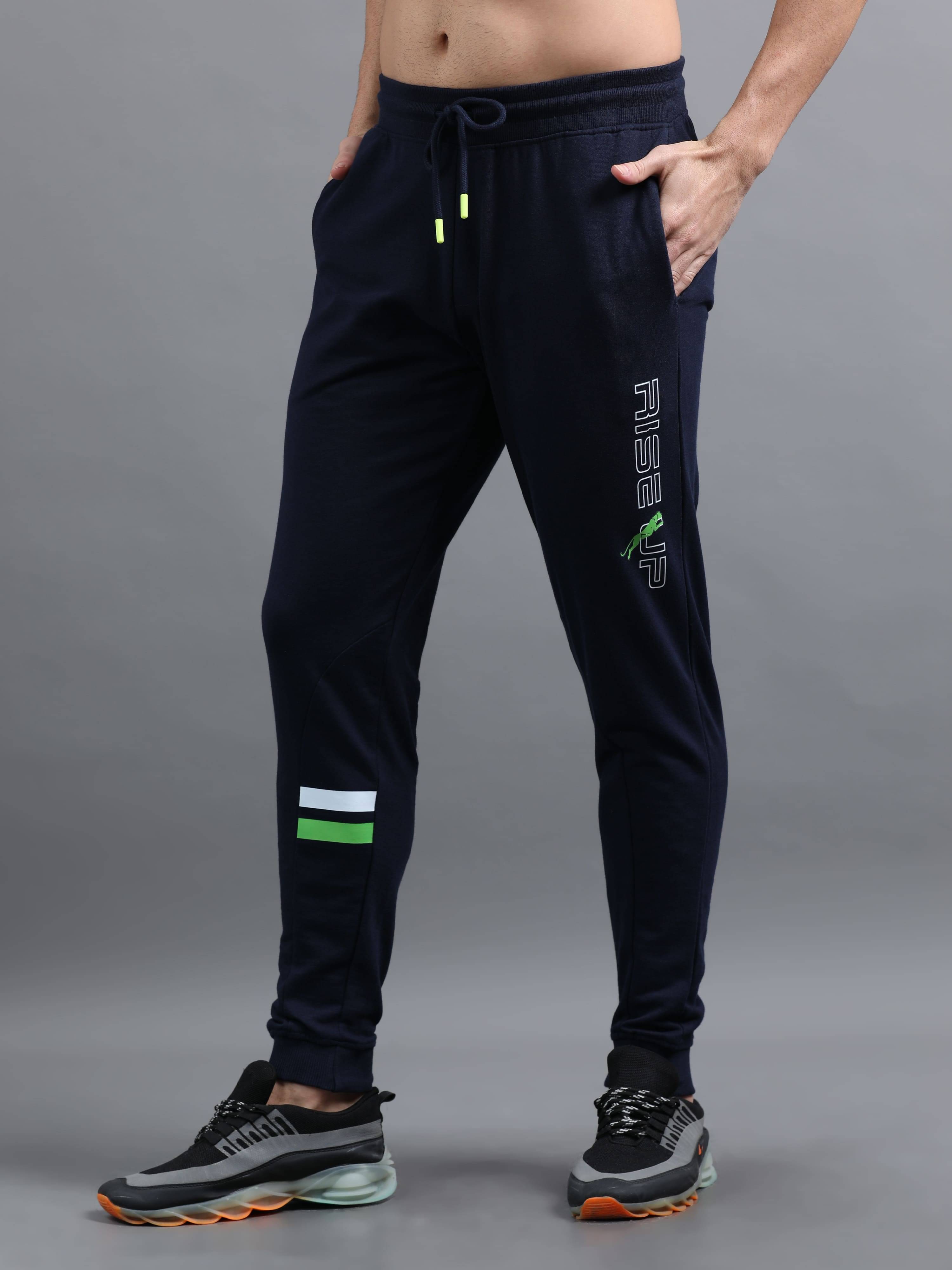     			Ardeur Navy Cotton Blend Men's Joggers ( Pack of 1 )