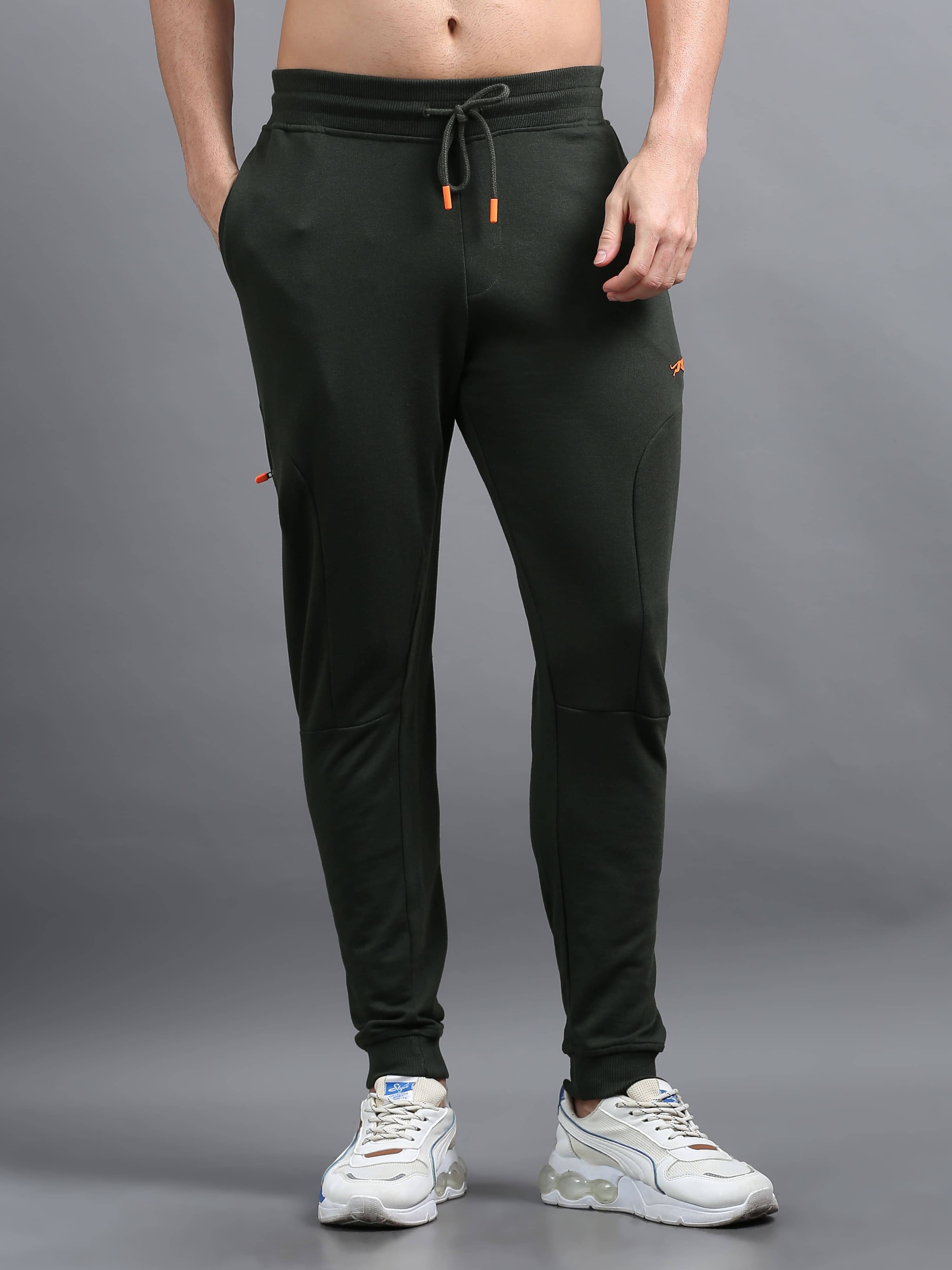     			Ardeur Olive Green Cotton Blend Men's Joggers ( Pack of 1 )