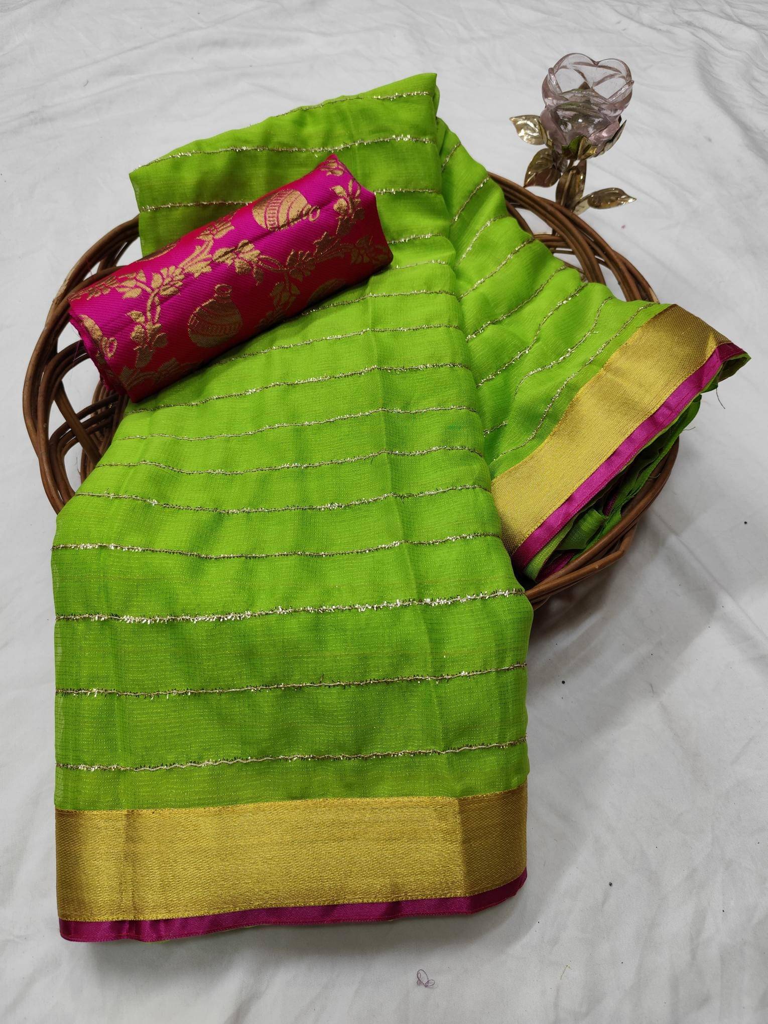 Avenue Creation Georgette Embroidered Regular Saree With Unstitched Blouse Piece ( Mint Green ) Avenue Creation Georgette Embroidered Regular Saree With Unstitched Blouse Piece ( Mint Green )