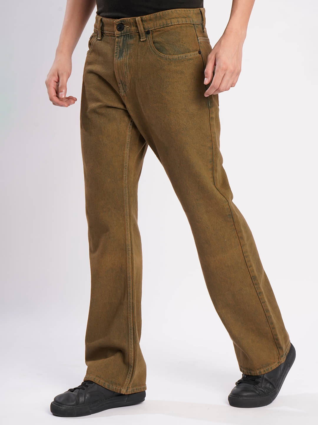     			Bene Kleed Relaxed Clean Look Men's Jeans - Brown ( Pack of 1 )