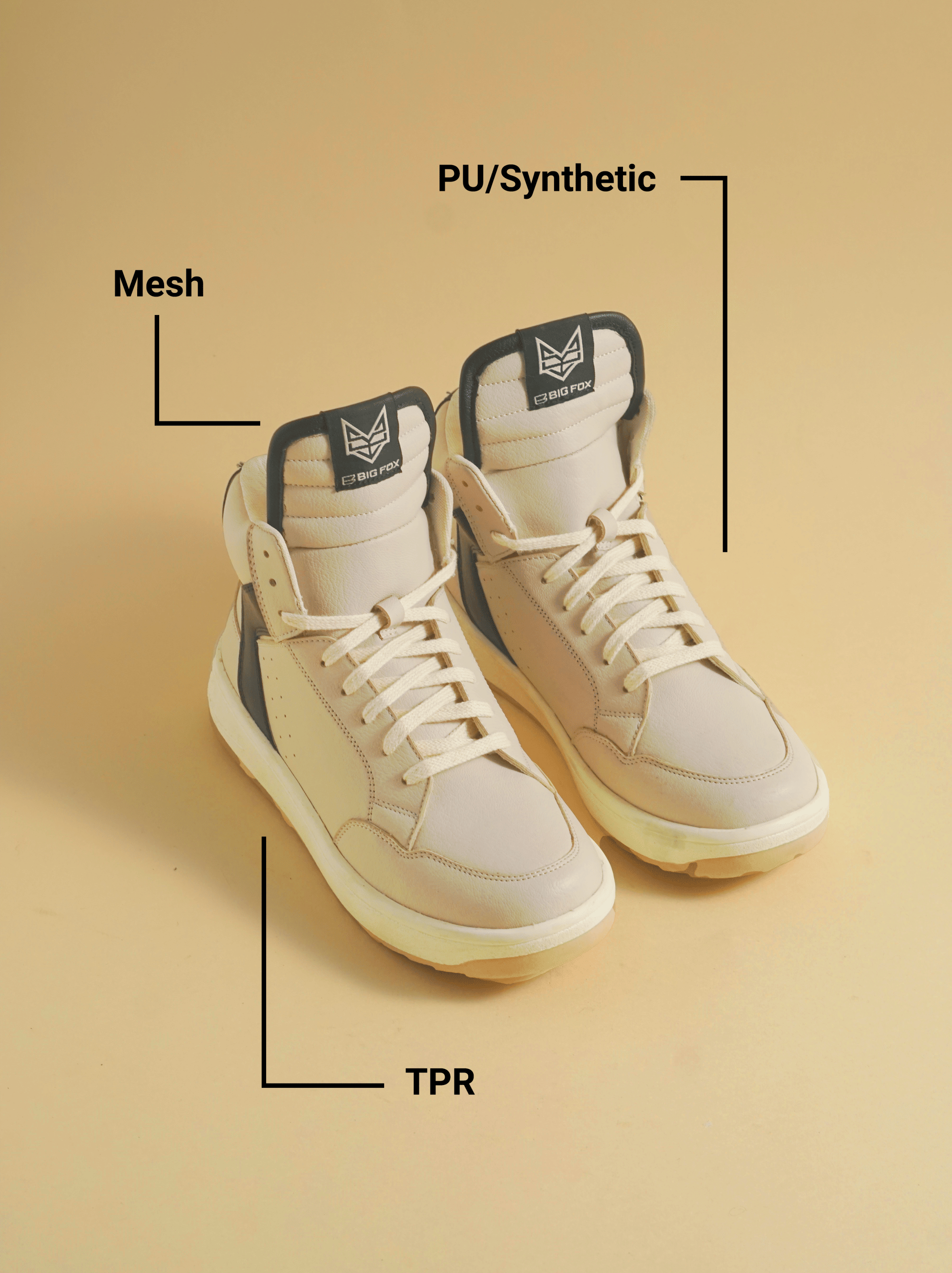     			Big Fox Beige Women's Sneakers