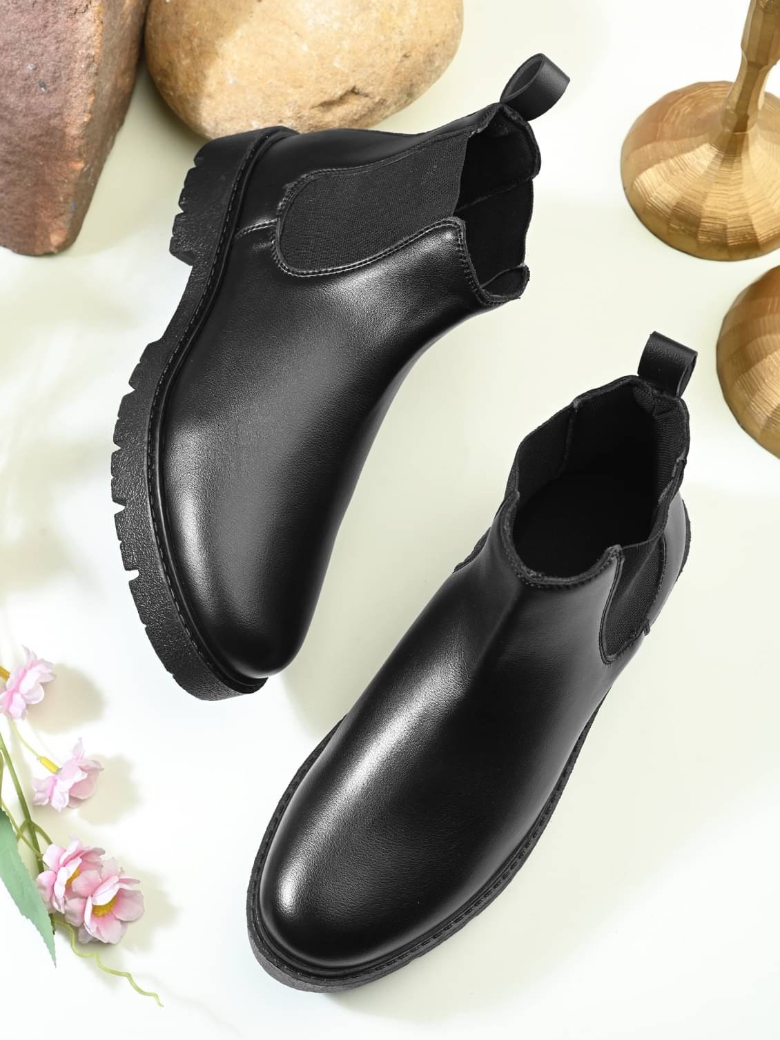     			Big Fox Black Women's Ankle Length Boots