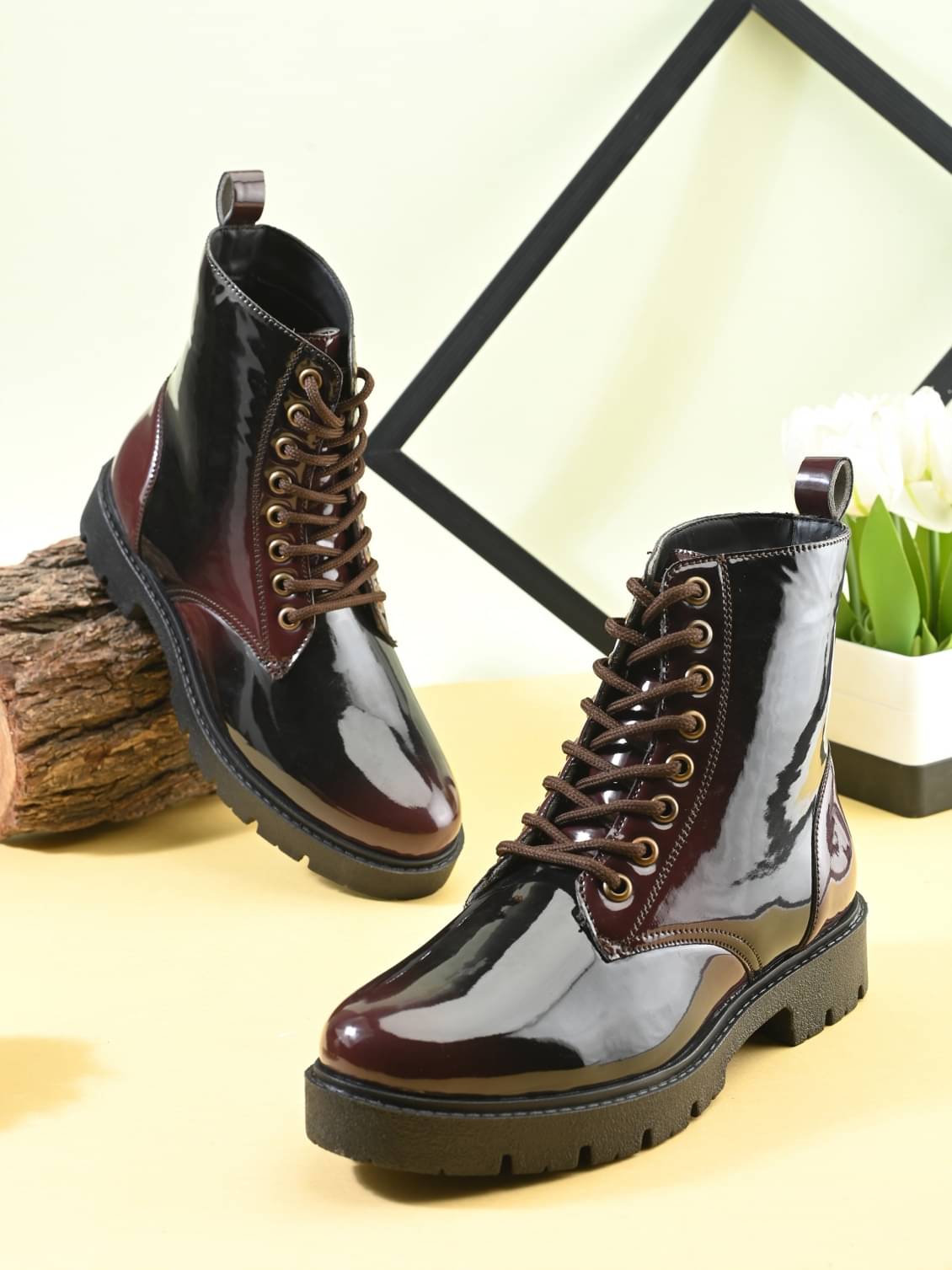     			Big Fox Brown Women's Ankle Length Boots