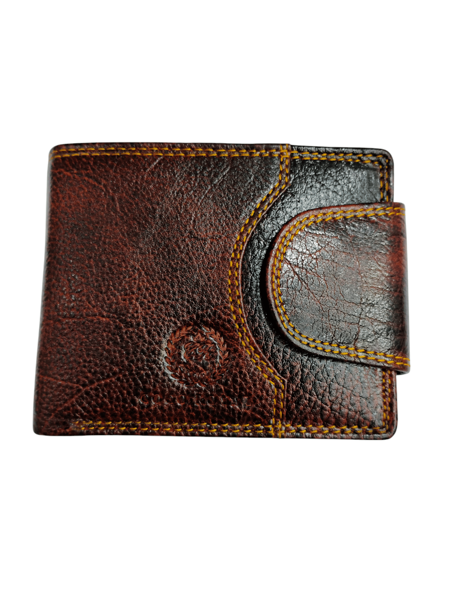     			COCO ROYAL Leather Printed Men's Two Fold Wallet With 10 Slots For Card ( Brown , Pack of 1 )