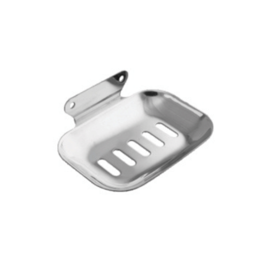     			COSVIT Spark Oval Stainless Steel Single Soap Dish/Soap Holder for Bathroom Wall Mount in Chrome Finish without Wall Flange for Wash Area/Kitchen & Bathroom (Set of 1)