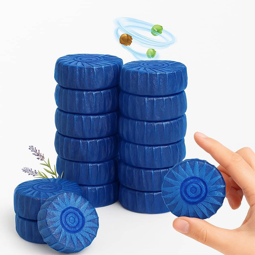     			DAYANI BROTHER'S (Pack 1 - 10pc) toilet cleaners tablets, toilet cleaners, toilet flush cleaner, toilet drainage cleaner, Toilet Cleaner Tablets – Blue Flush, Long-Lasting Freshness, Stain & Germ Removal, Deodorizing WC Cleaner Blocks