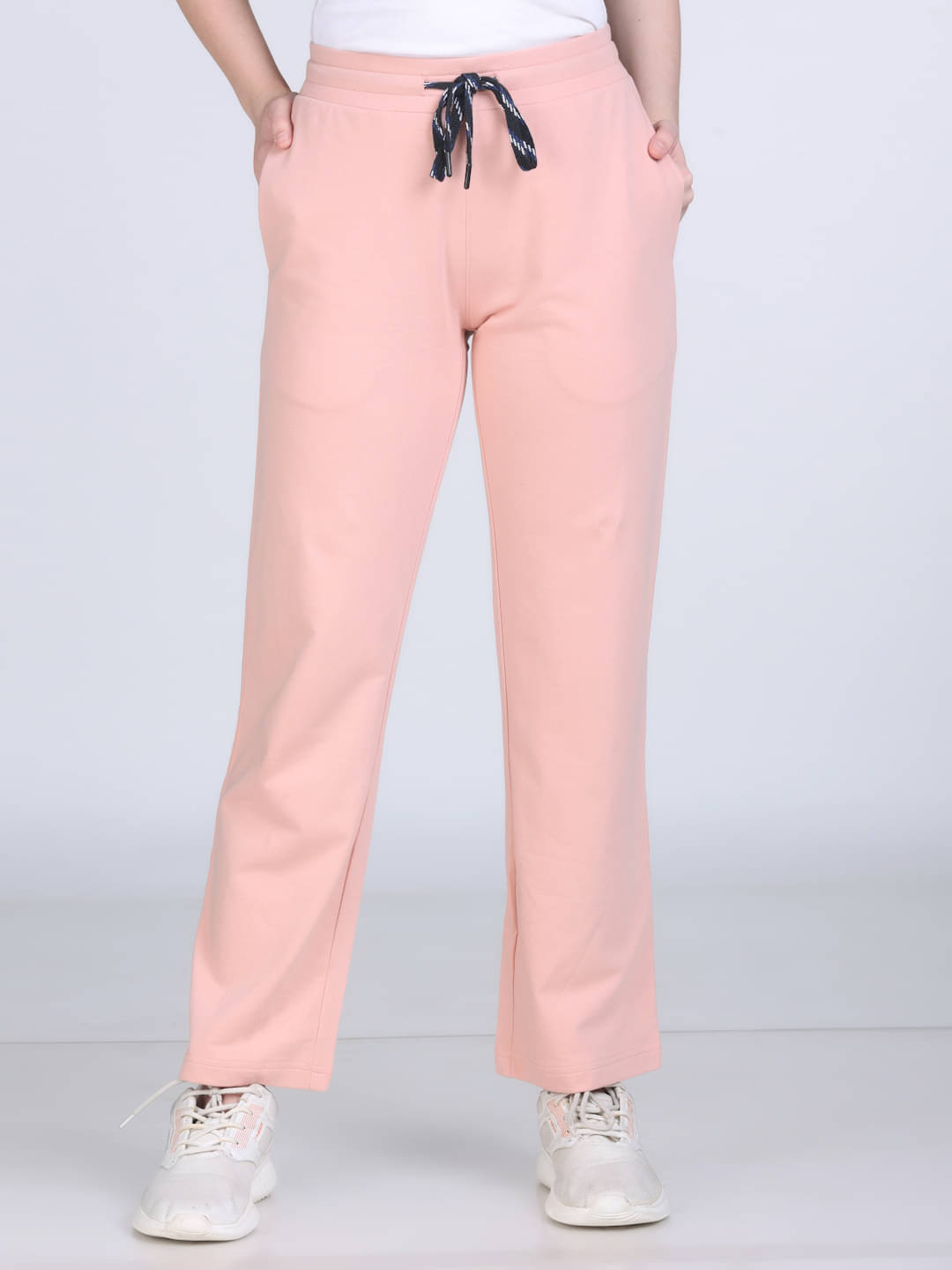     			ETICO Women Cotton Wide Leg Trousers ( Pink )