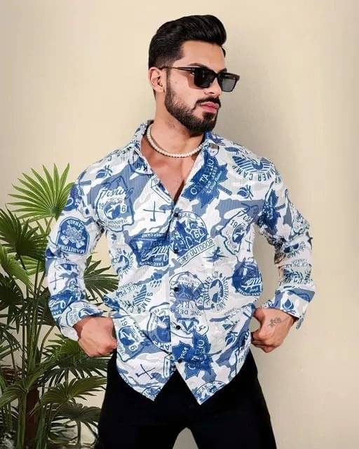 ETSY Cotton Blend Regular Fit Self Design Half Sleeves Men's Casual Shirt - Multicolor ( Pack of 1 ) ETSY Cotton Blend Regular Fit Self Design Half Sleeves Men's Casual Shirt - Multicolor ( Pack of 1 )