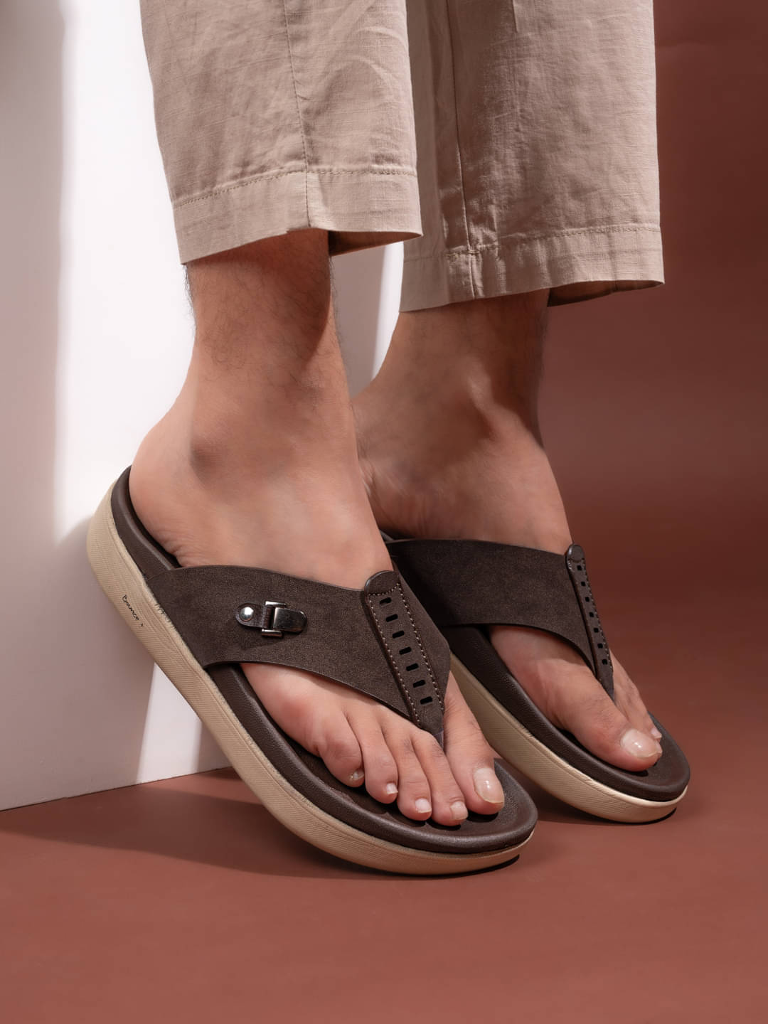     			Fentacia - Brown Men's Sandals