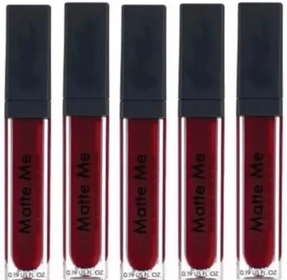     			Generic Maroon Matte Long Lasting Liquid Lipstick ( Pack of 5 )