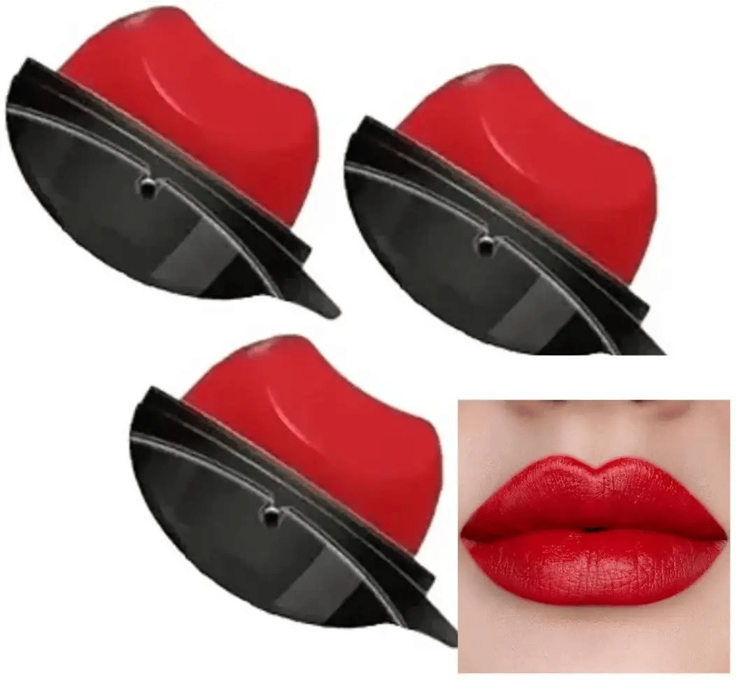 Generic Red Glossy Long Lasting Tint Lipstick ( Pack of 3 ) Generic Red Glossy Long Lasting Tint Lipstick ( Pack of 3 )