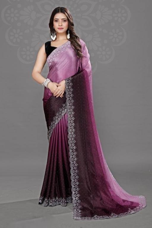     			Honey Creation Art Silk Printed Regular Saree With Unstitched Blouse Piece ( Wine )