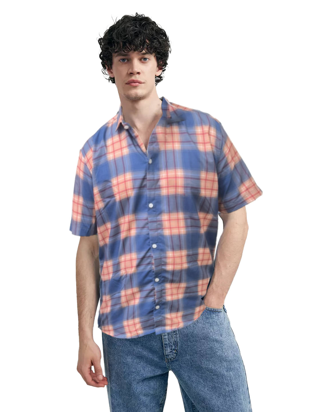 Leotude Cotton Blend Regular Fit Printed Half Sleeves Men's Casual Shirt - Red ( Pack of 1 ) Leotude Cotton Blend Regular Fit Printed Half Sleeves Men's Casual Shirt - Red ( Pack of 1 )