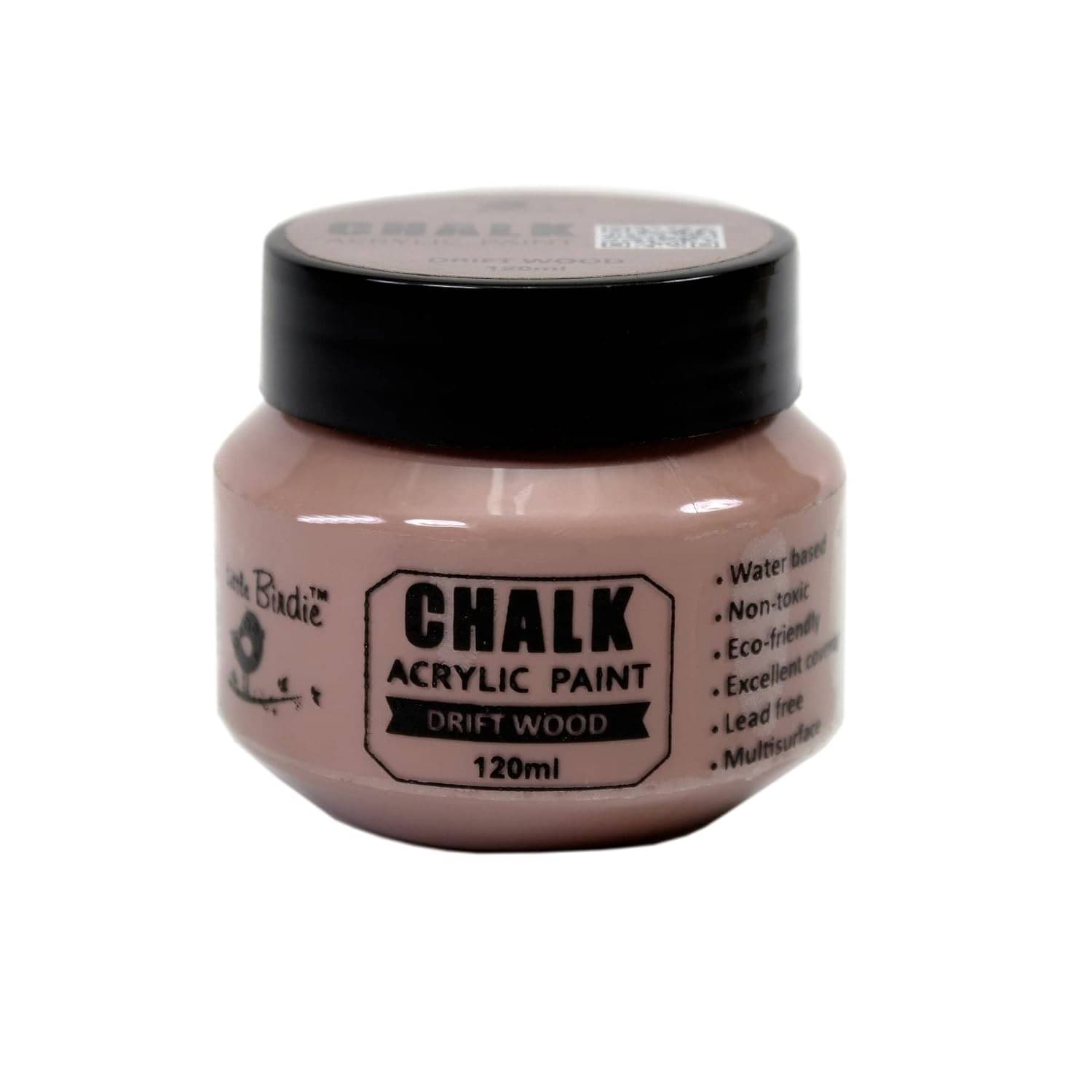     			Little Birdie Home Decor Chalk Paint Drift Wood - 120ml |Chalk Paint for Wood Furniture, Wall, Home Decor, Glass, Terracotta Pots & Acrylic Chalk Paint | Multi Surface Paint