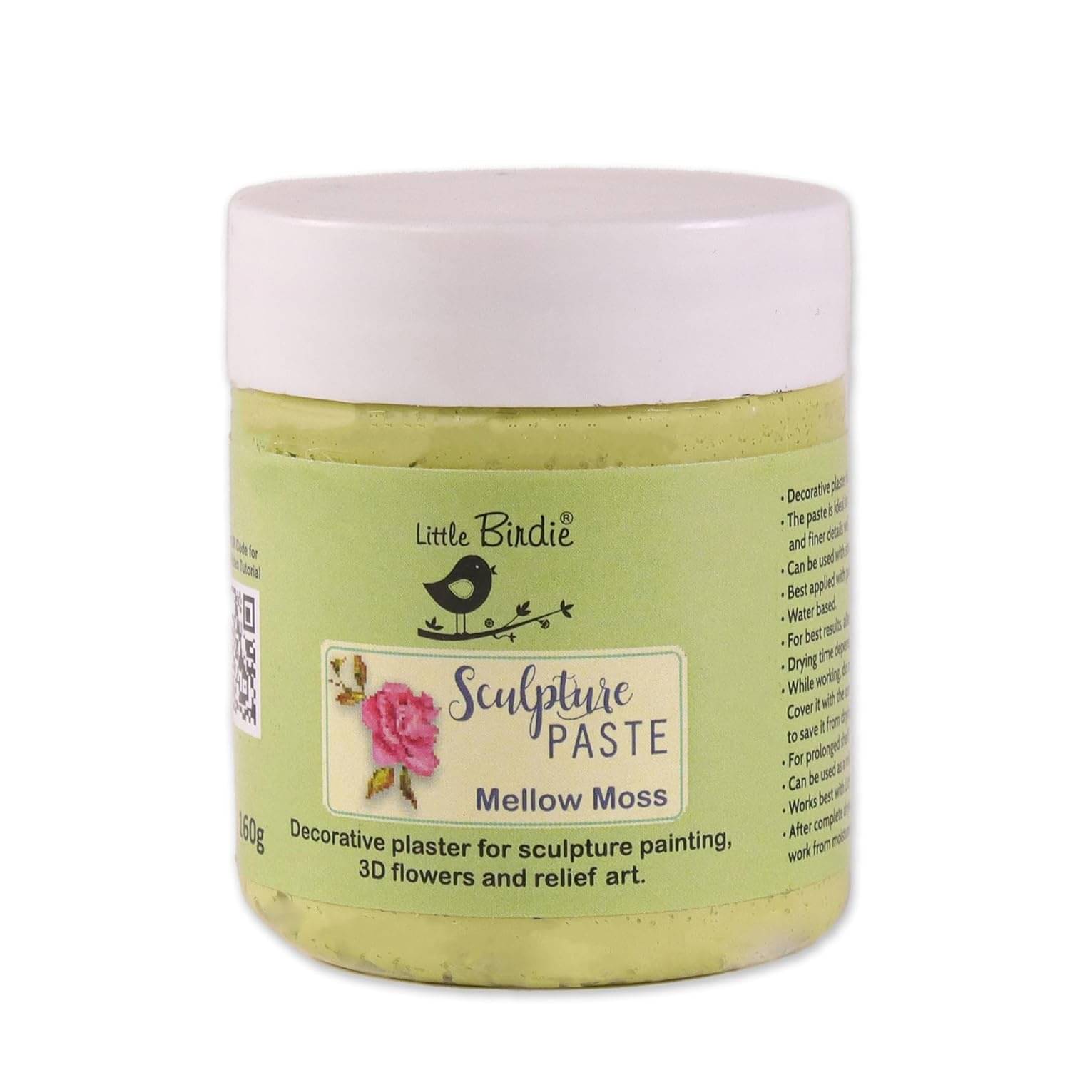     			Little Birdie Sculpture Paste  MELLOW MOSS 160G | For Sculpture Painting, 3D and Relief Art | DIY Art and Craft
