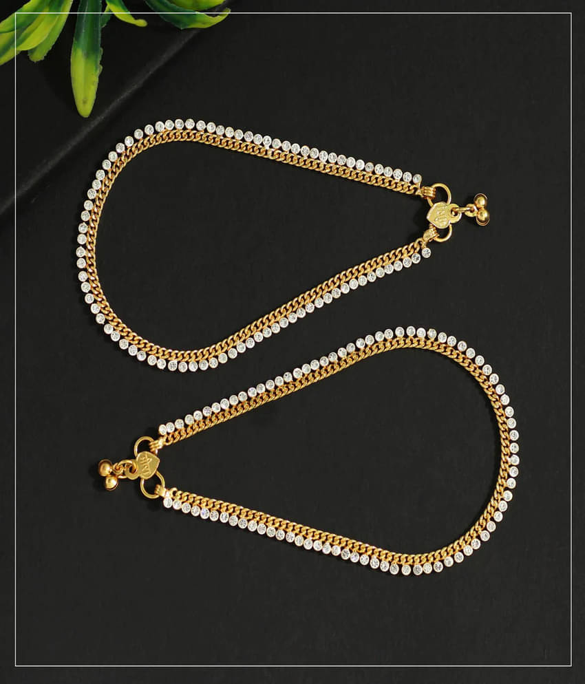 MGSV Gold Anklets ( Pack of 1 ) MGSV Gold Anklets ( Pack of 1 )