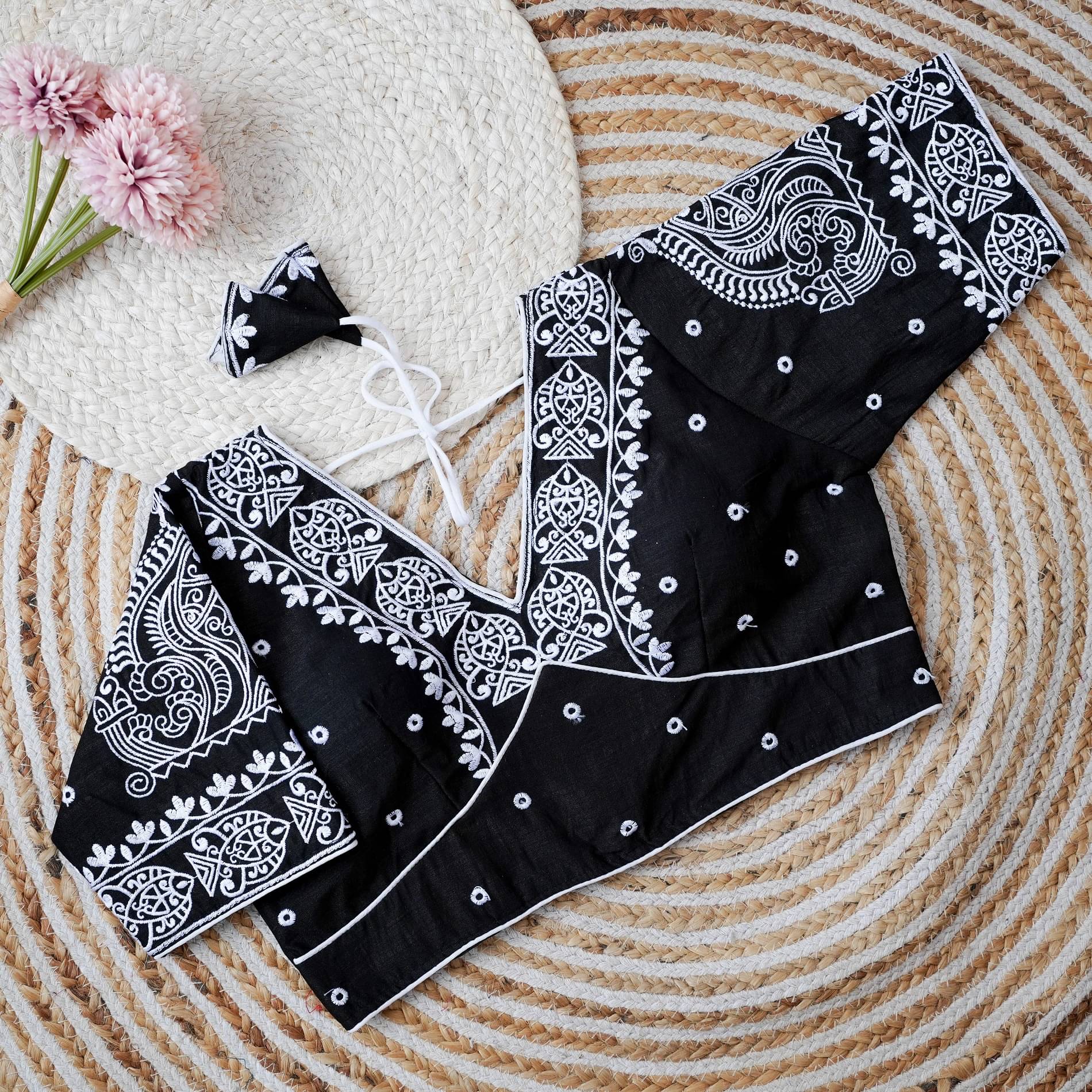 Modern Mughals Black Readymade with Pad Art Silk Women's Blouse ( Pack of 1 ) Modern Mughals Black Readymade with Pad Art Silk Women's Blouse ( Pack of 1 )