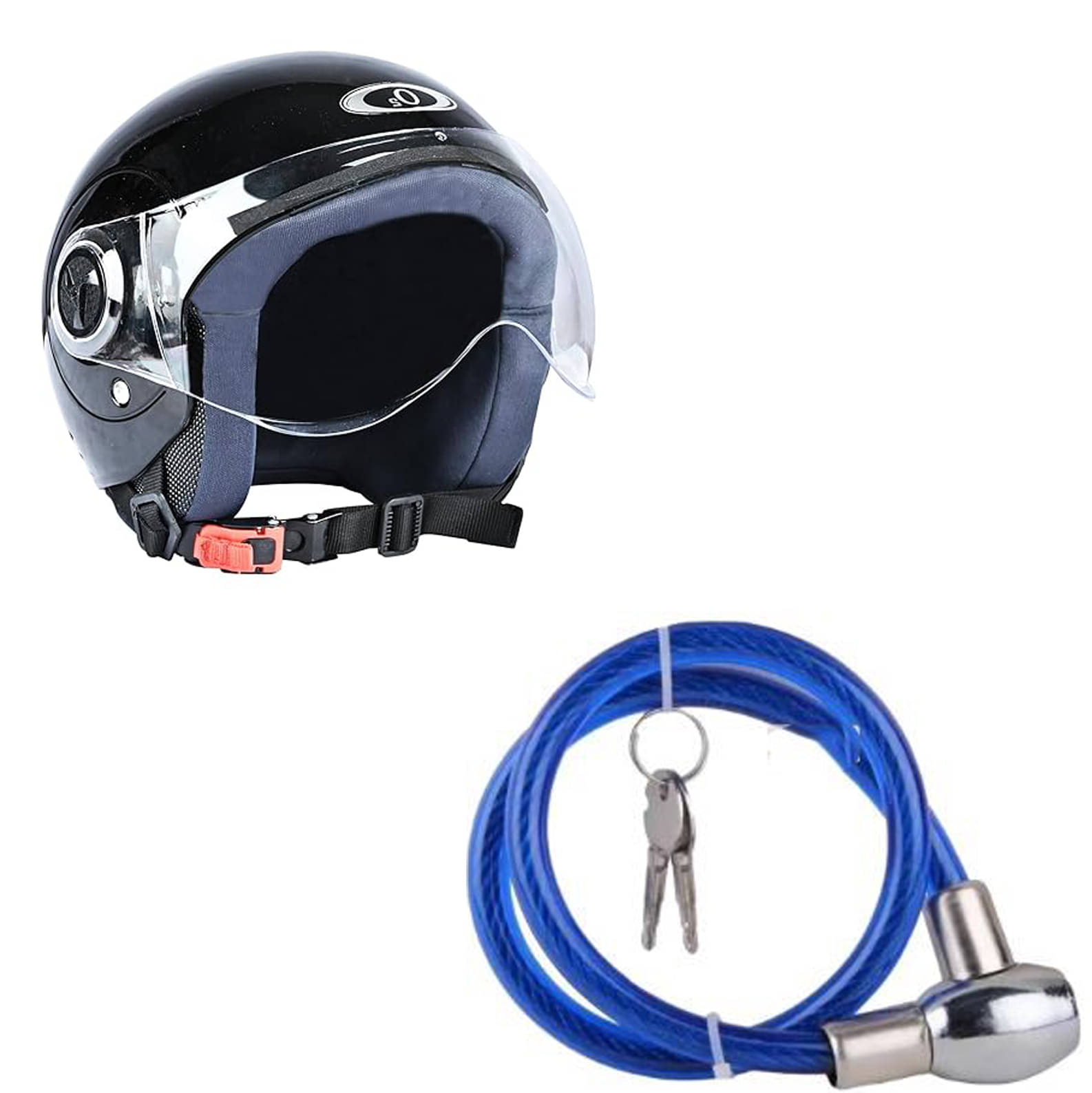     			Multipurpose Heavy Duty, Goti Lock for Bikes, Bicycle, Helmet, Luggage, Cable Lock Compatible