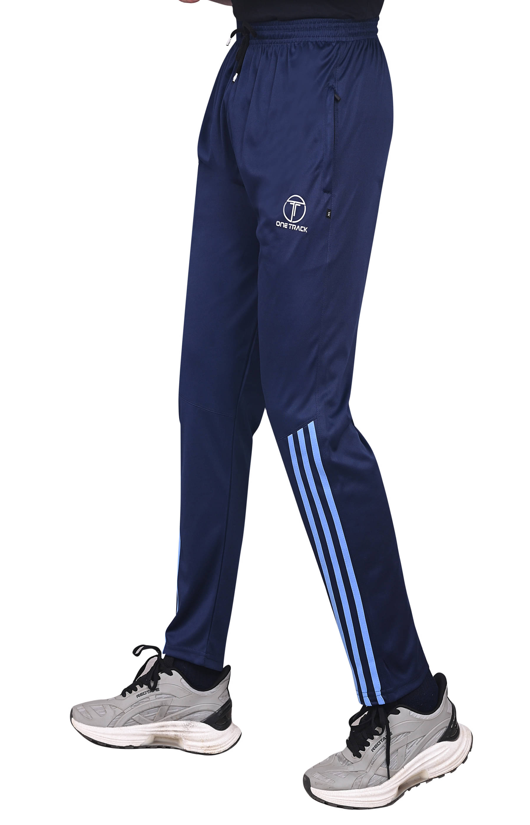 ONE TRACK Navy Lycra Men's Trackpants ( Pack of 1 ) ONE TRACK Navy Lycra Men's Trackpants ( Pack of 1 )