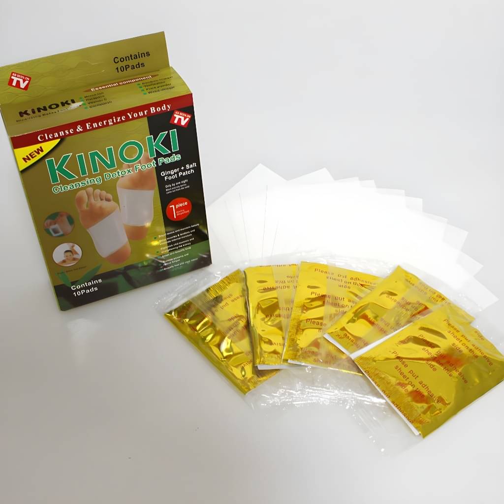     			KINOKI Cleansing Detox Foot Pads, Detox Pad, Foot patch for Foot Care & Pain Relief (Pack 1 - 10 Patches)