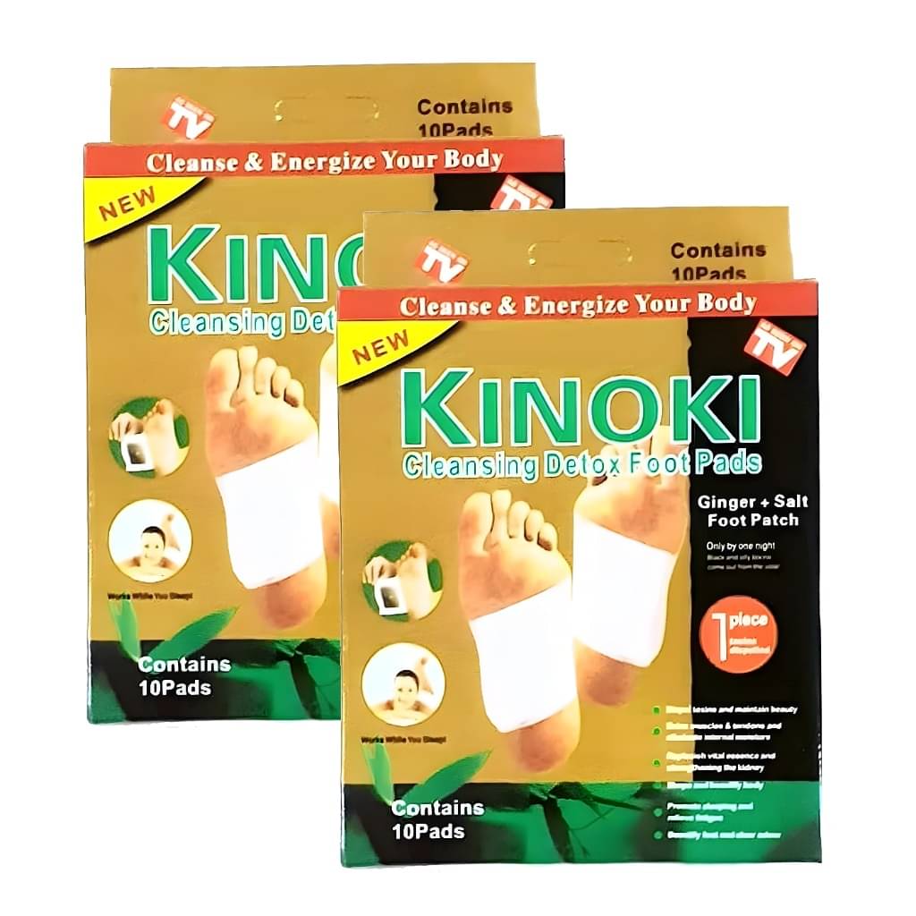     			KINOKI Cleansing Detox Foot Pads, Detox Pad, Foot patch for Foot Care & Pain Relief (Pack 2 - 20 Patches)