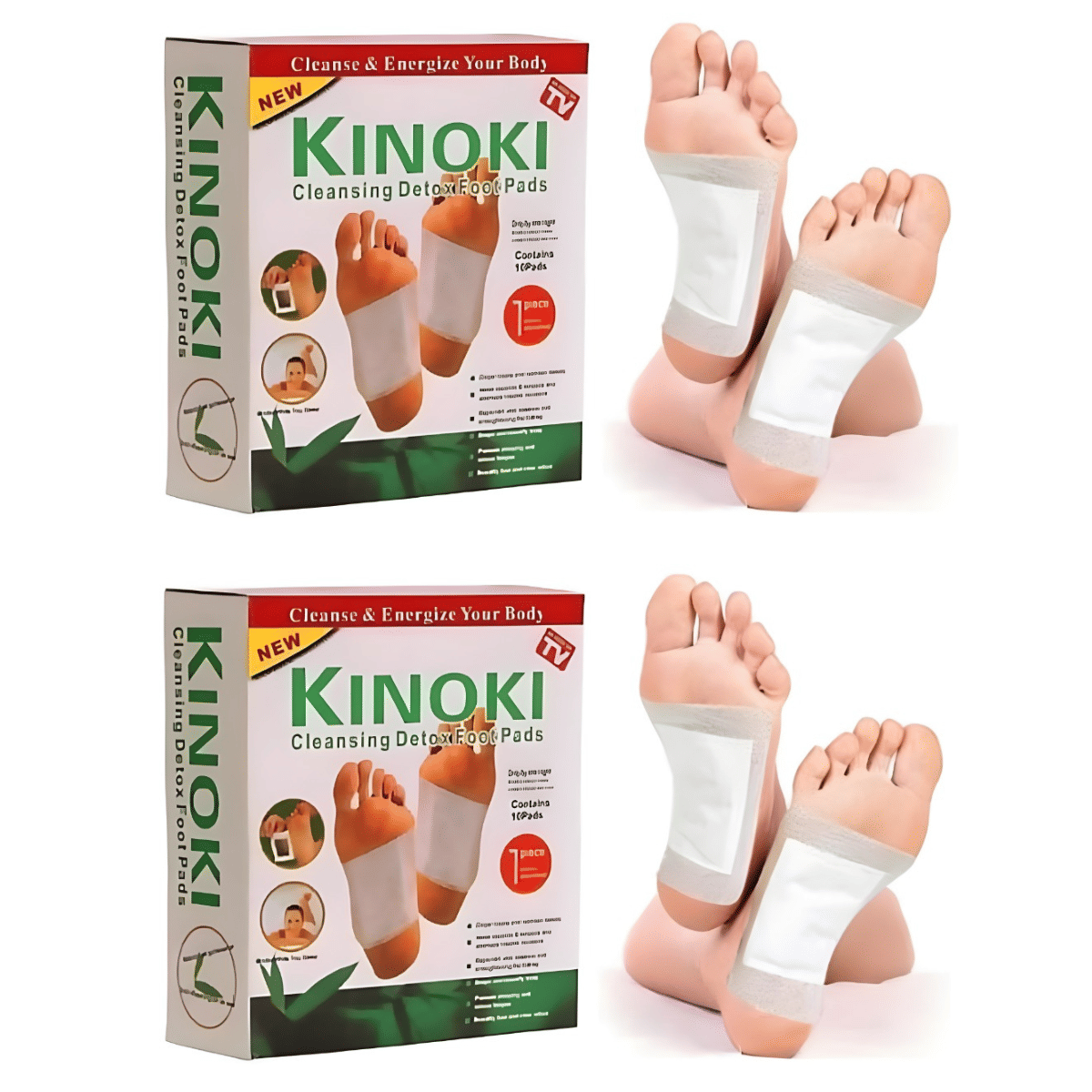     			KINOKI Cleansing Detox Foot Pads, Detox Pad, Foot patch for Foot Care & Pain Relief (Pack 2 - 20 Patches)