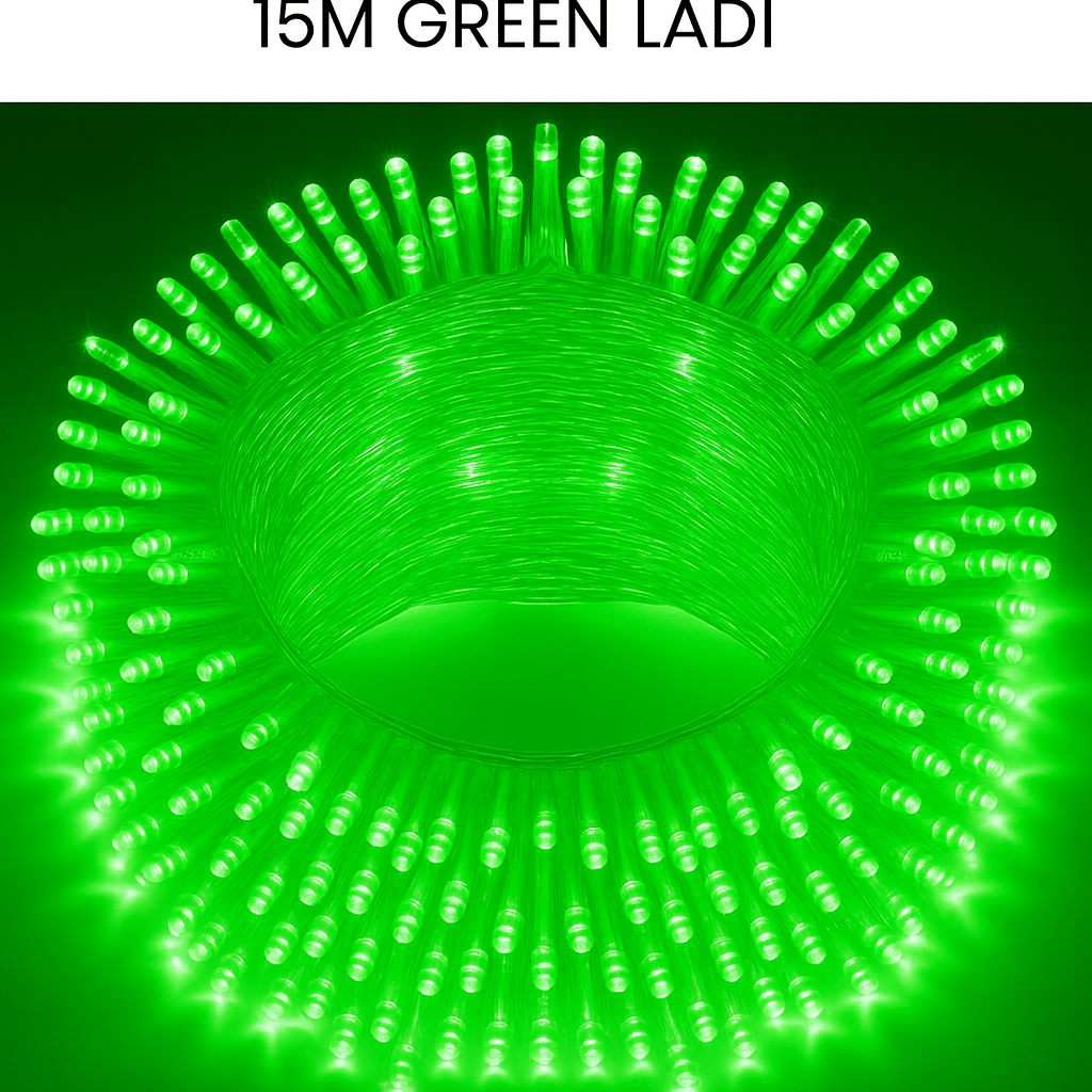    			SPARKWORLD Green 15M String Light ( Pack of 1 )