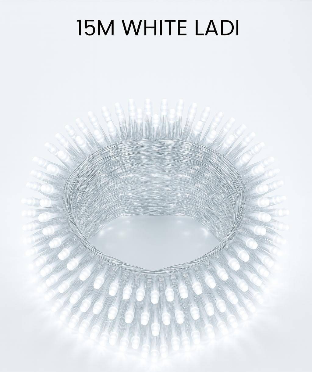     			SPARKWORLD White 15M String Light ( Pack of 1 )