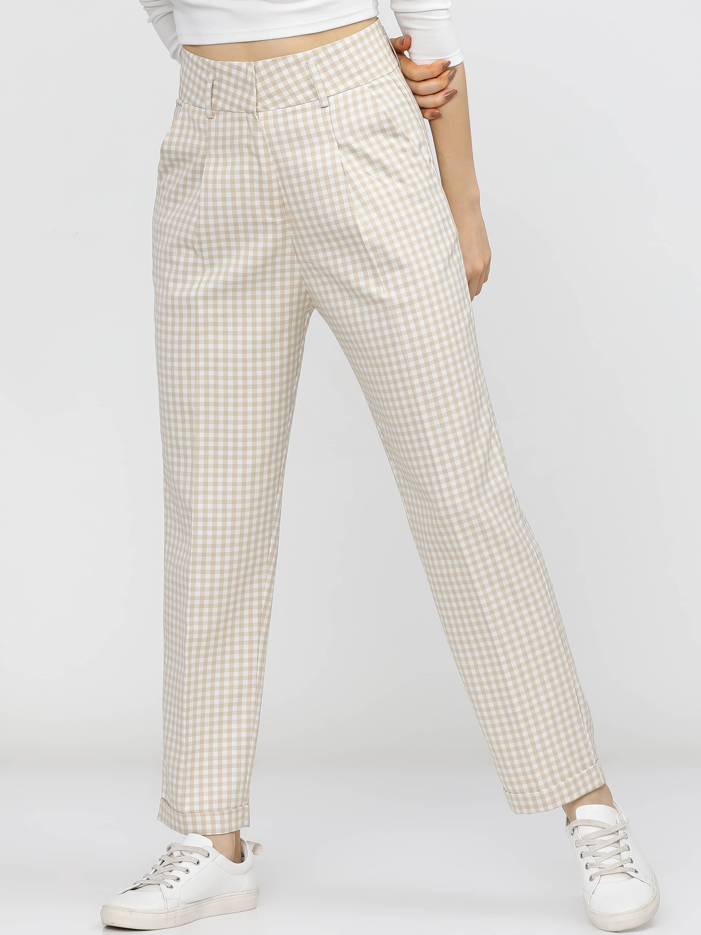     			Tokyo Talkies Women Viscose Casual Trousers ( Multicolor )