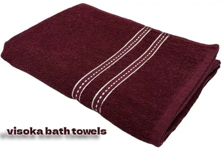     			VISOKA TEX Pack of 1 Terry 375 -GSM Bath Towel ( Maroon )
